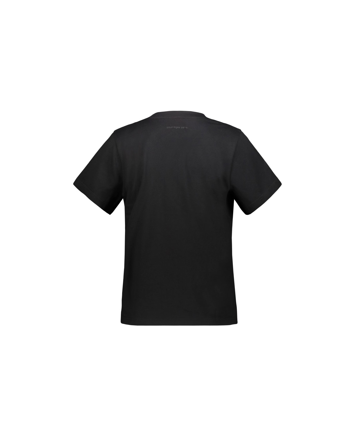 Courrèges Straight Dry Jersey T-shirt - Black