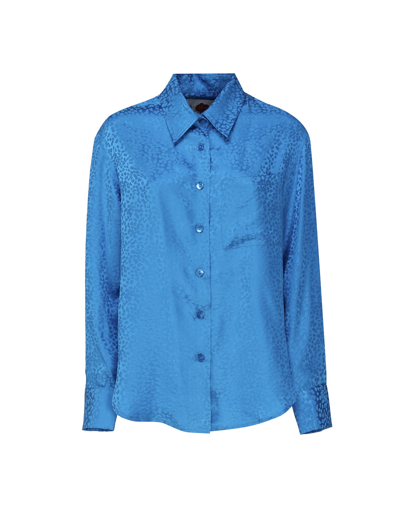 Art Dealer Jacquard Shirt - Blue シャツ