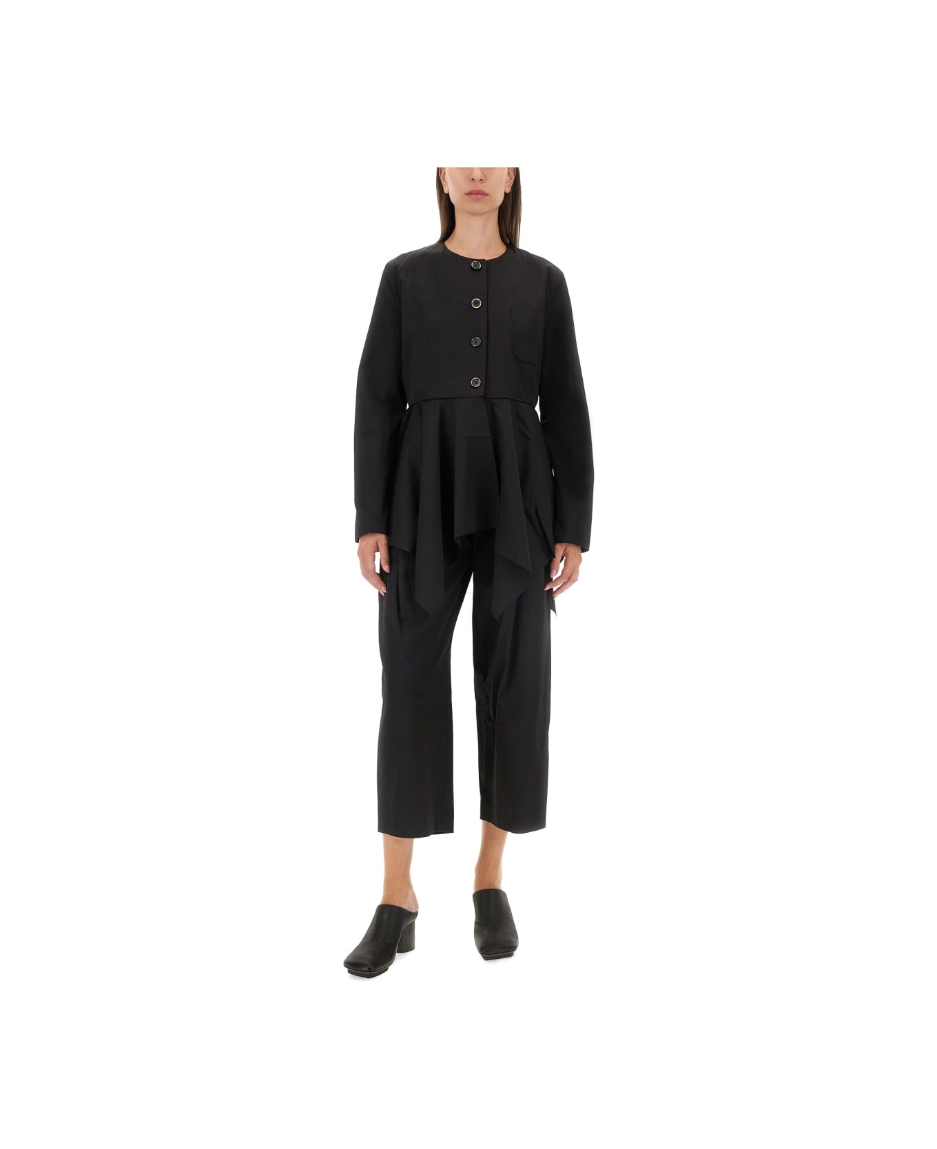 Uma Wang Pants Pudding - BLACK