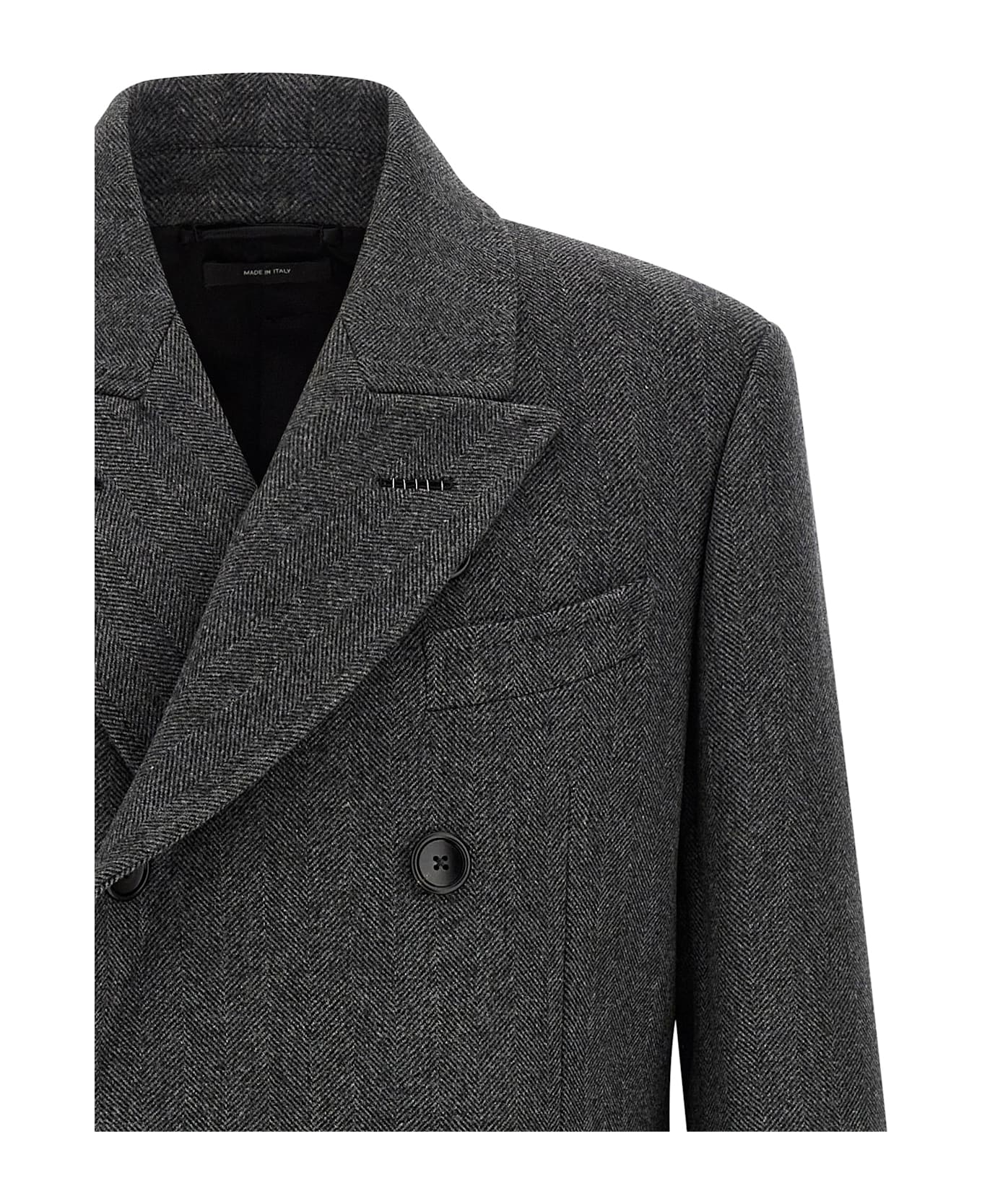 Tom Ford Double-breasted Coat - Gray