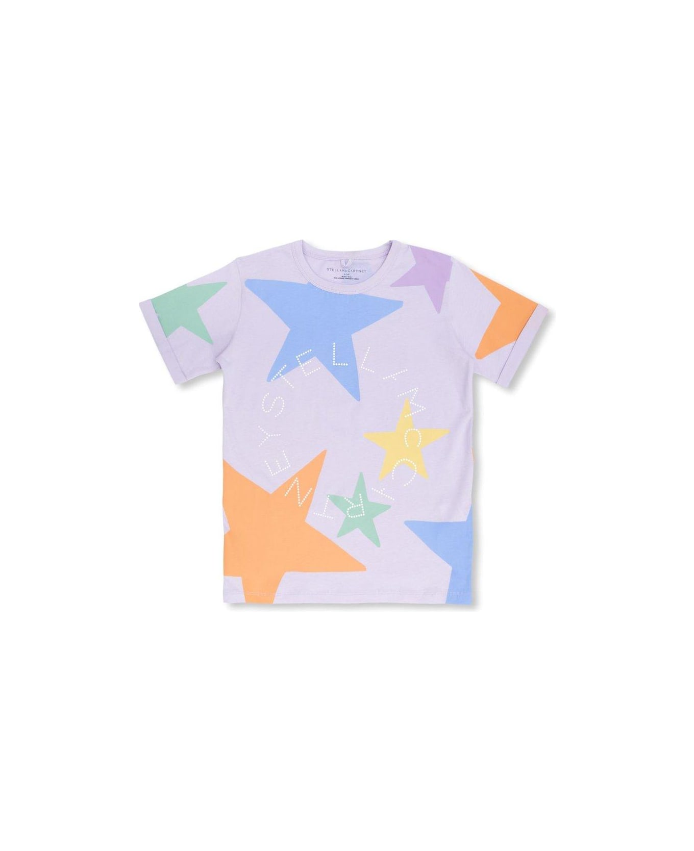 Stella McCartney Kids Logo-printed Crewneck T-shirt - PURPLE Tシャツ＆ポロシャツ