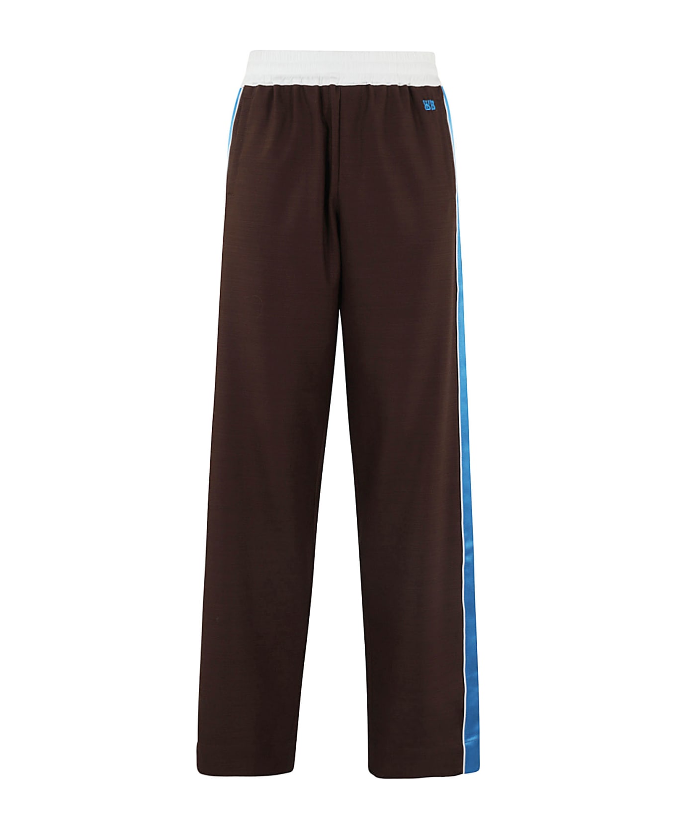 Wales Bonner Courage Trousers - Dark Brown And Blue ボトムス