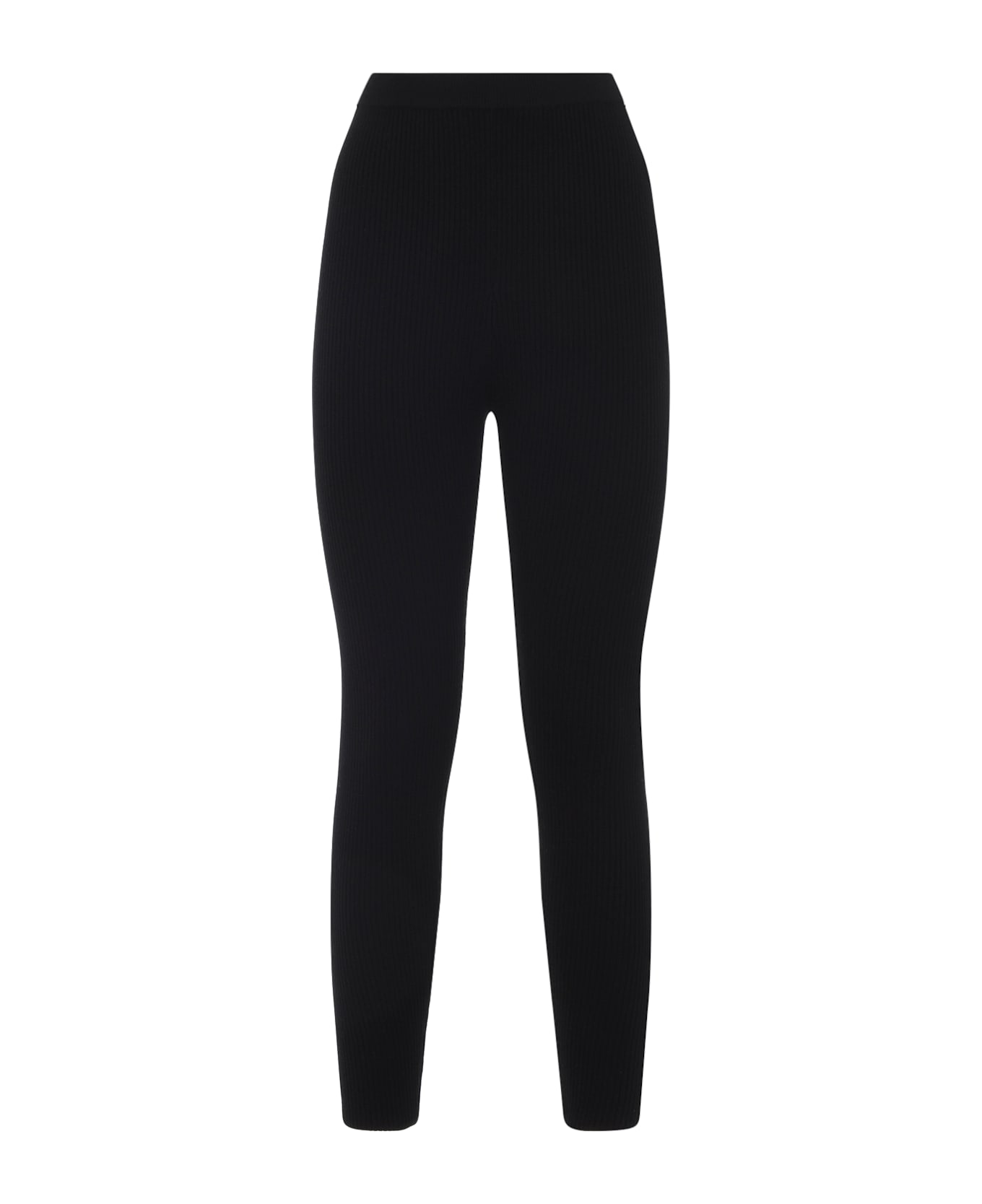 Yves Salomon Wool Leggings - Noir