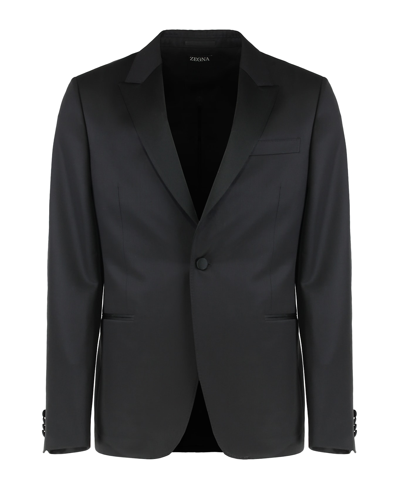 Zegna Two-piece Dress In Wool - black