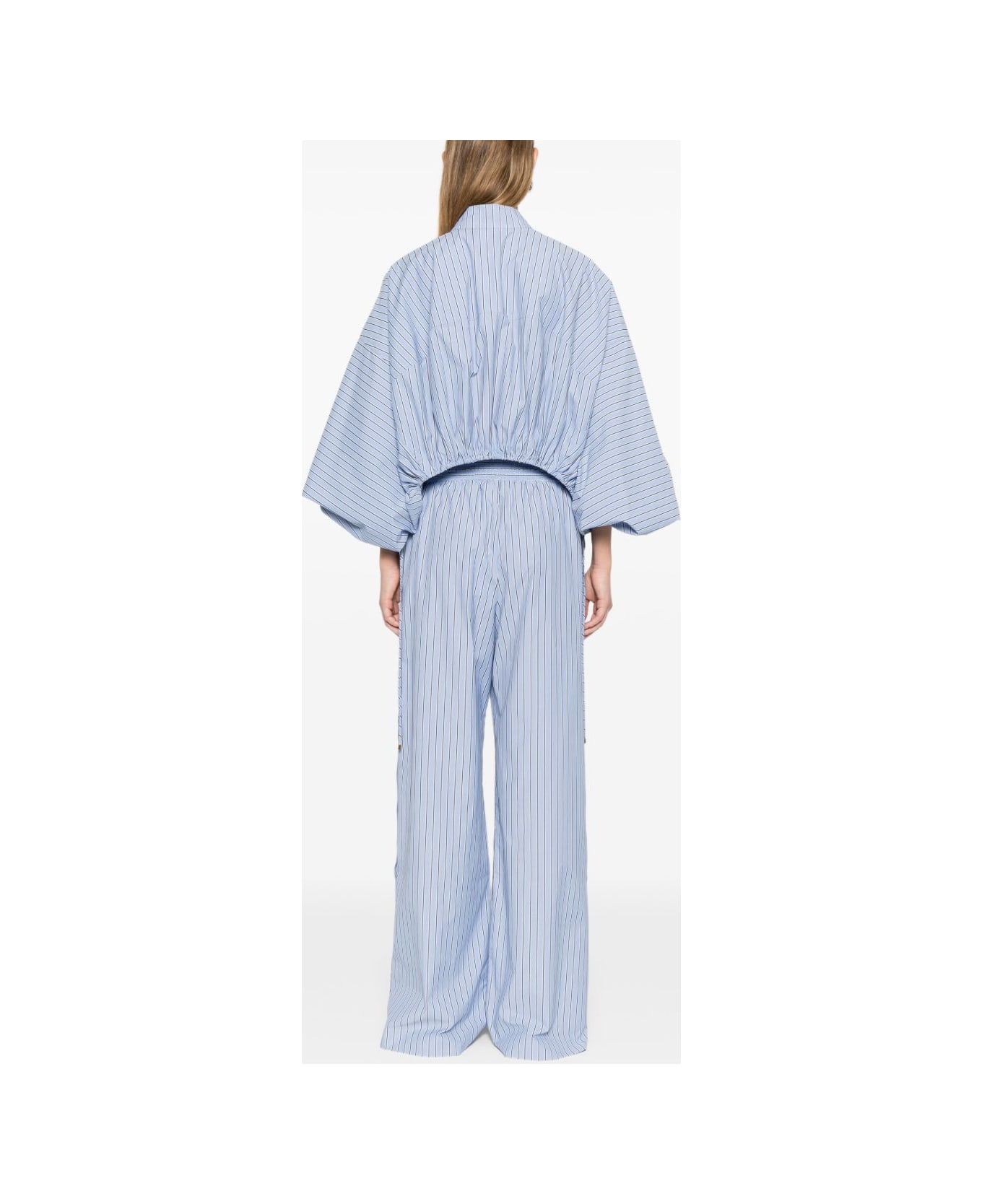Zimmermann Denim Cotton Blouse - Clear Blue