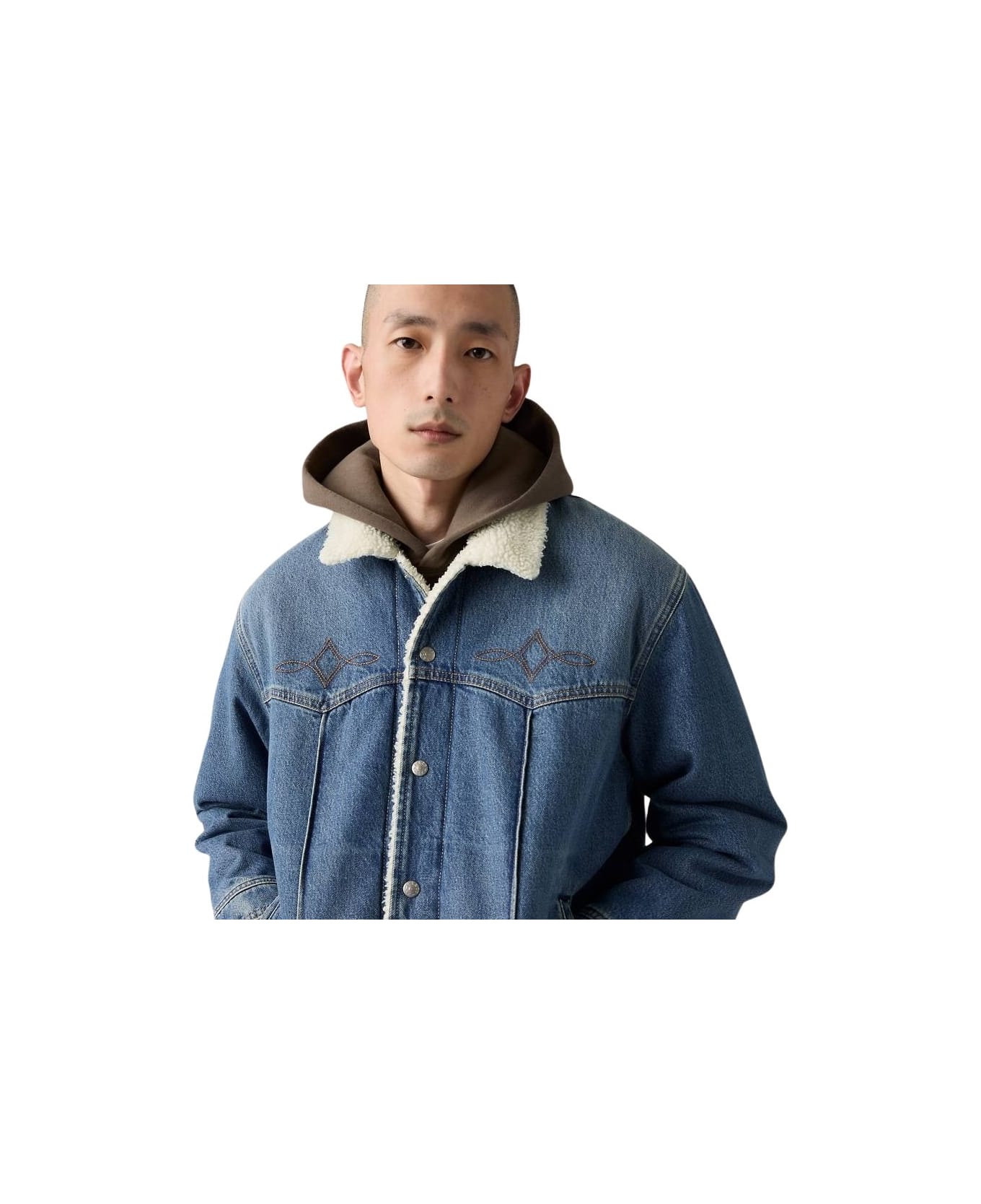 Levi's Western Sherpa Truck - Med Indigo