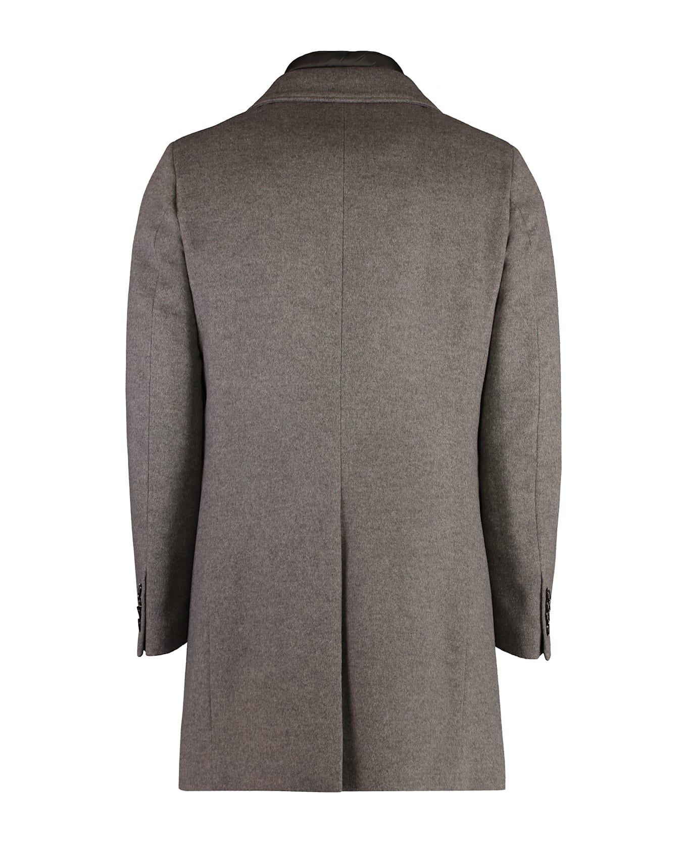 Moorer Harris Wool And Cashmere Coat - taupe