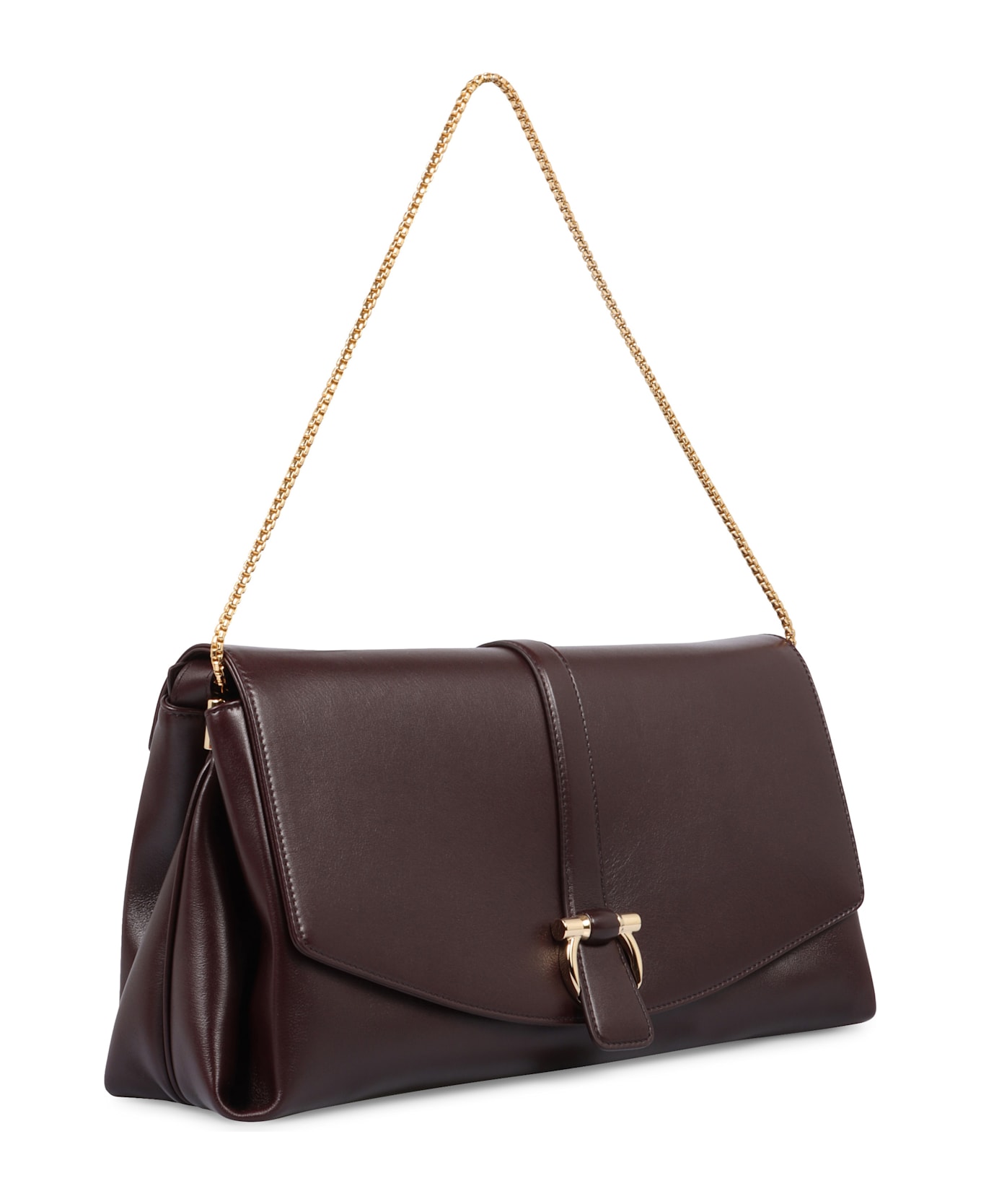 Ferragamo L Leather Crossbody Bag - Red-purple or grape