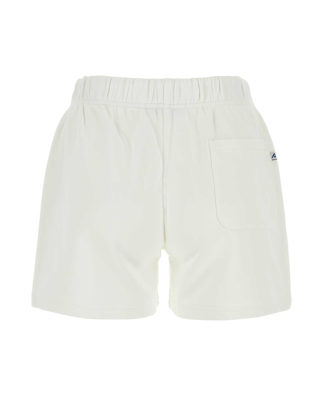 Autry White Cotton Shorts - 513W