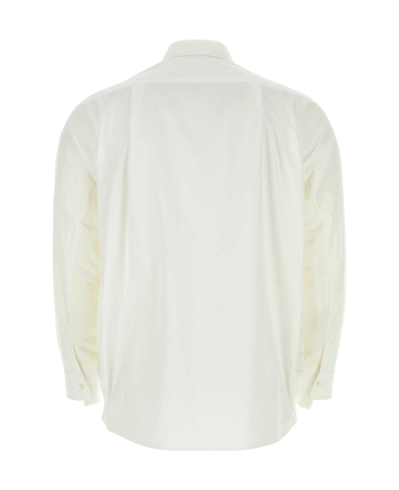 Sacai White Poplin Shirt - OFFWHITE