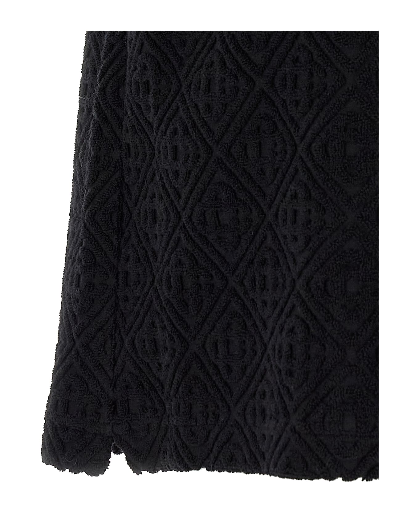 Casablanca 
towelling Monogram
 Shirt - Black  