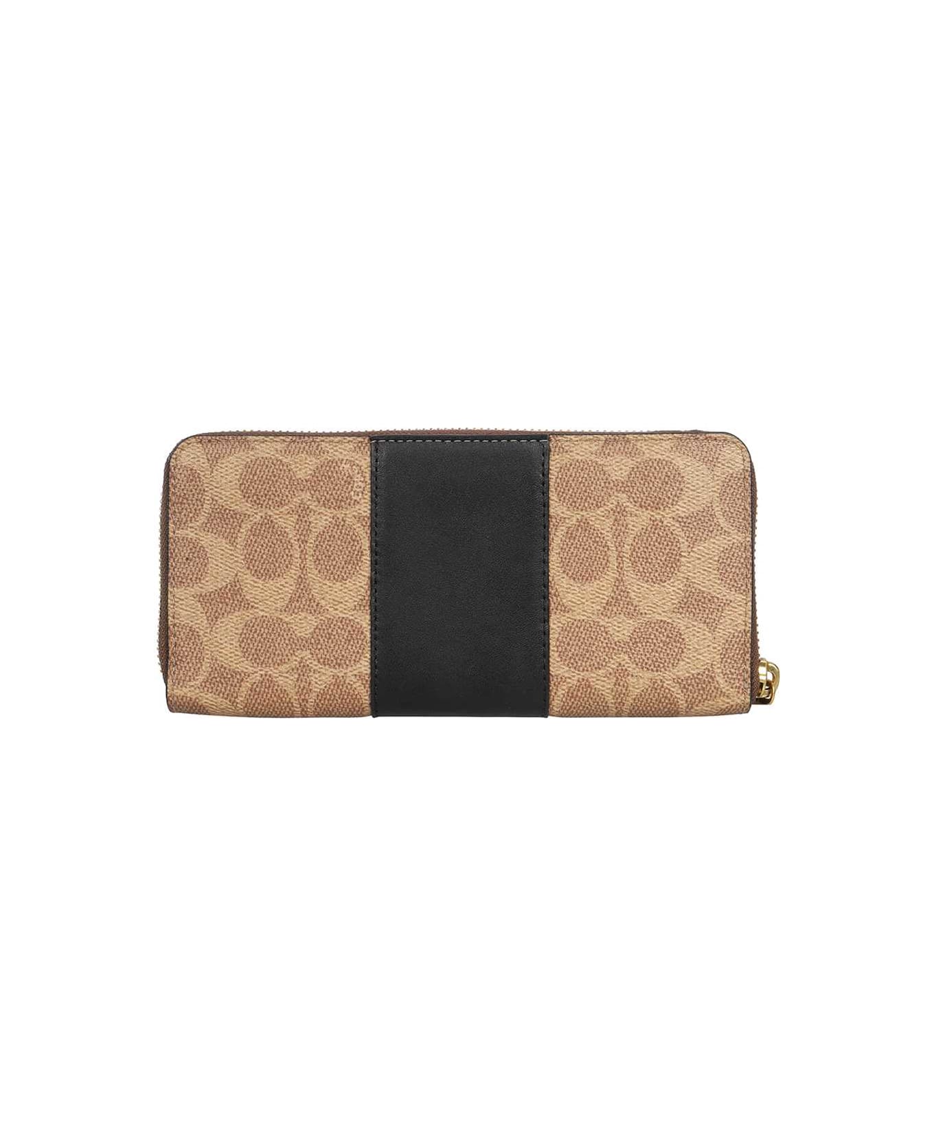 Coach Coated Canvas Wallet - Beige
