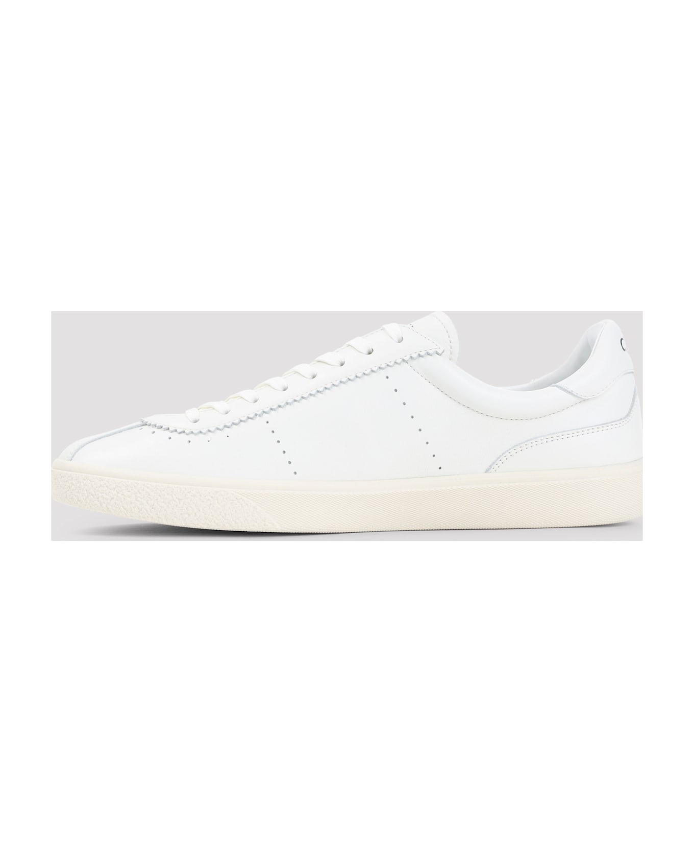 Celine Low Lace-up Sneakers With Triomphe - Fw Off White