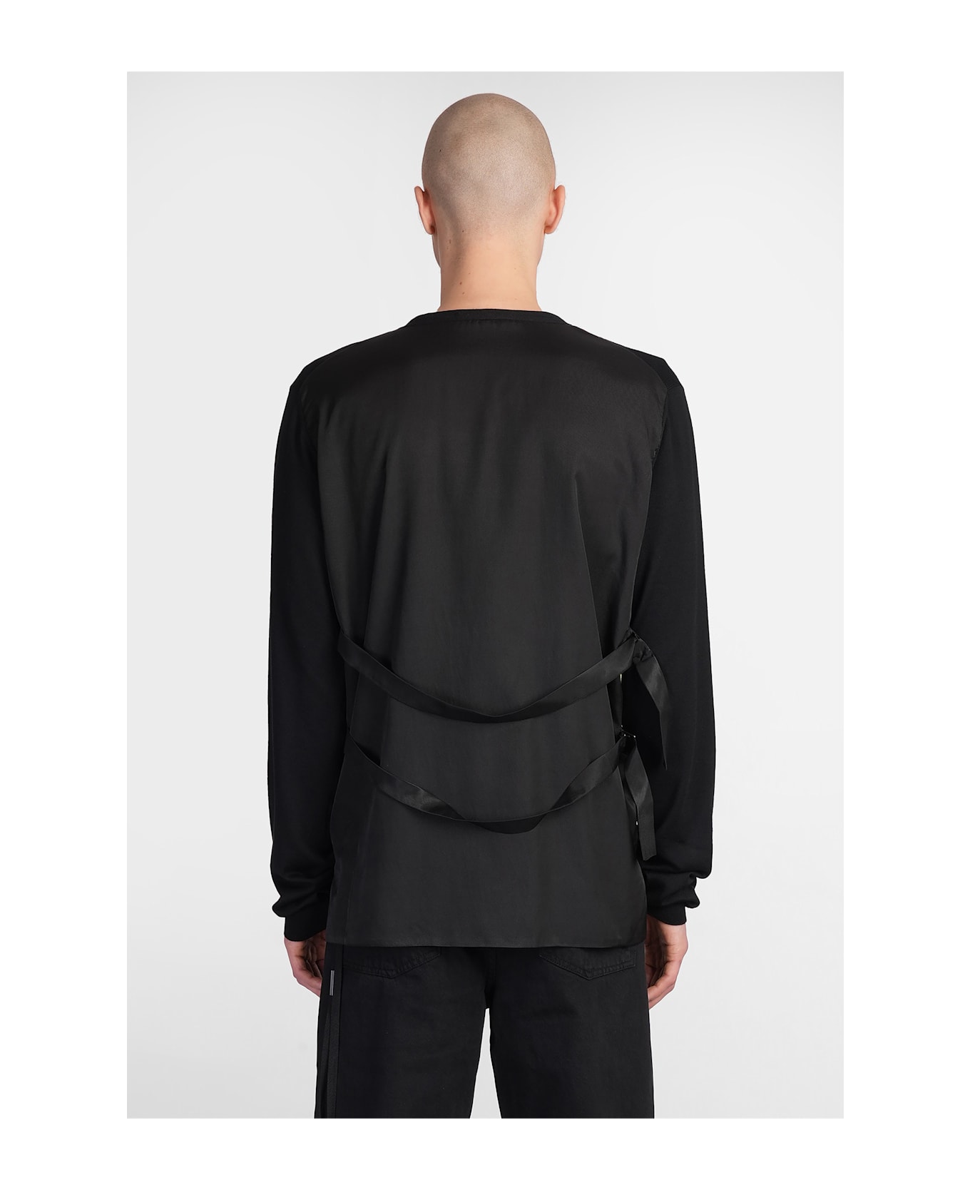 Ann Demeulemeester Kador Cardigan In Black Wool - black