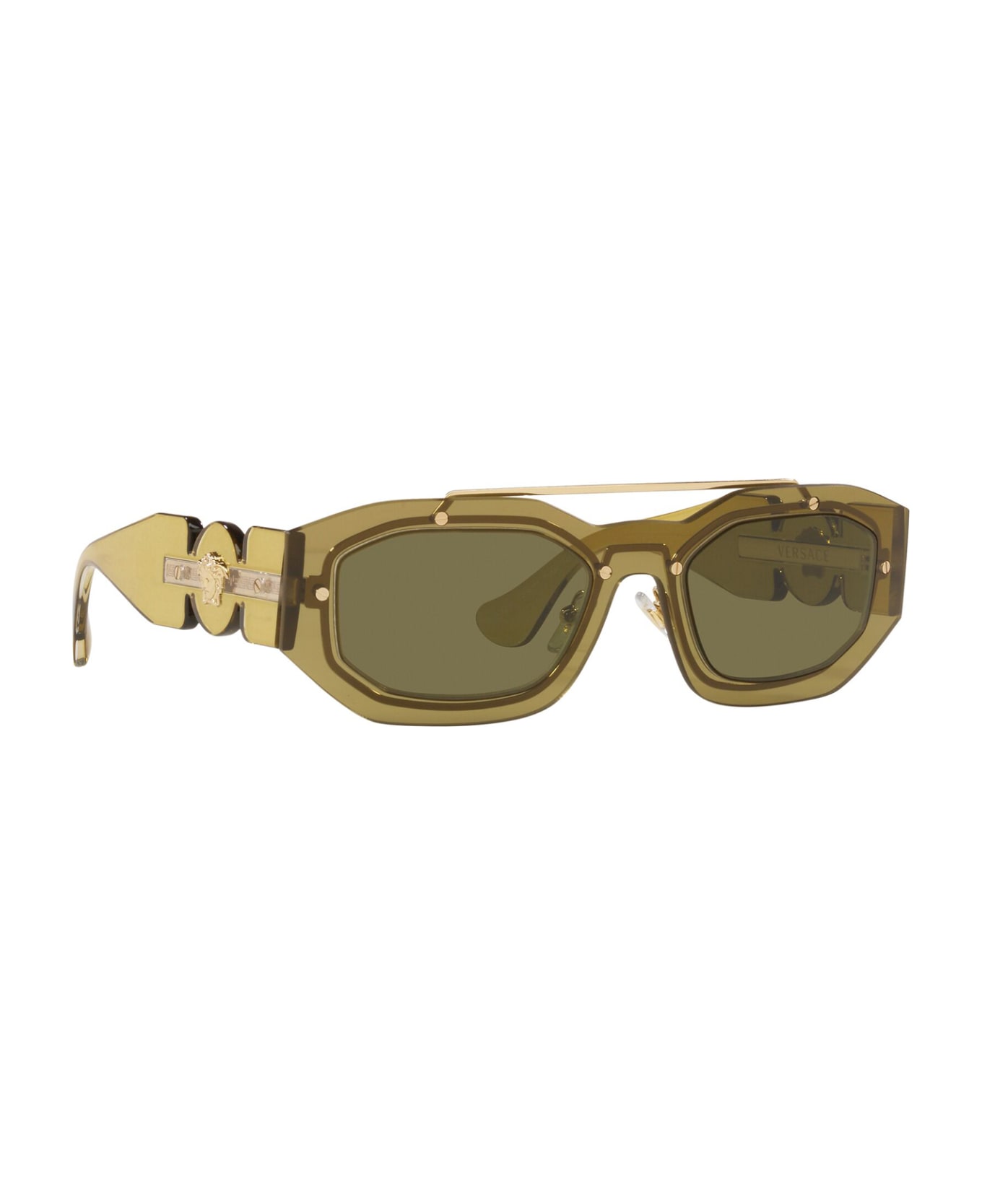 Versace Eyewear Ve2235 Transparent Green Sunglasses - Transparent Green