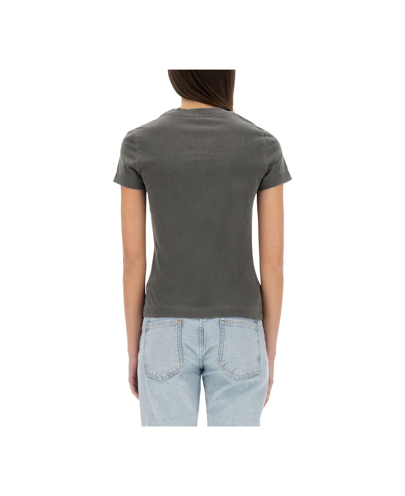M05CH1N0 Jeans T-shirt With Logo - BLACK
