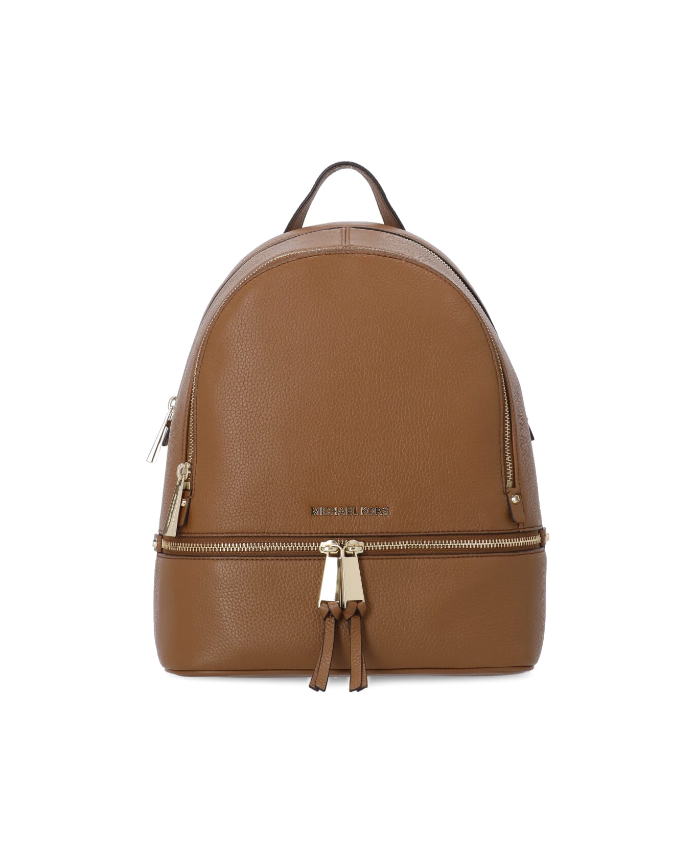 MICHAEL Michael Kors Rhea Medium Leather Backpack - Brown