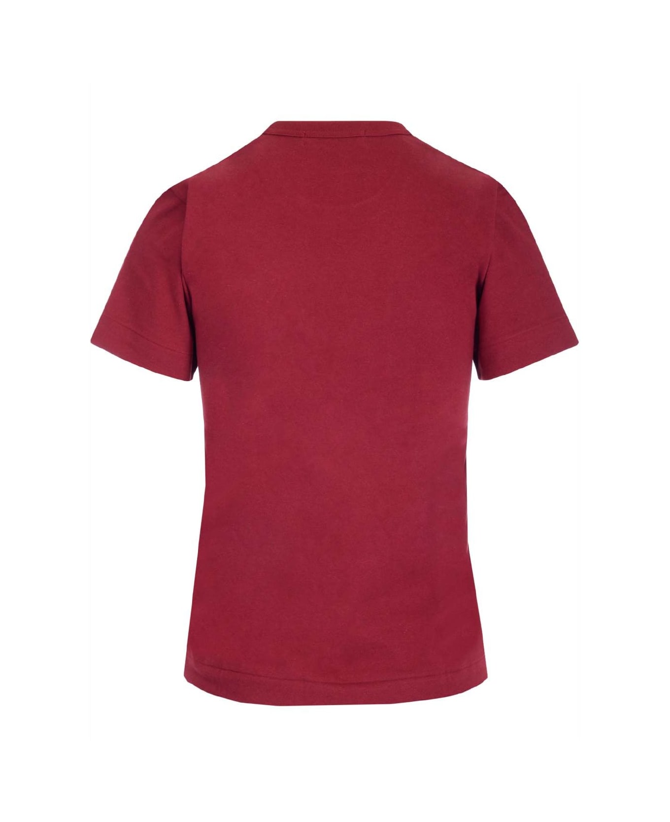 Comme des Garçons Play Multi Hearts T-shirt - Burgundy