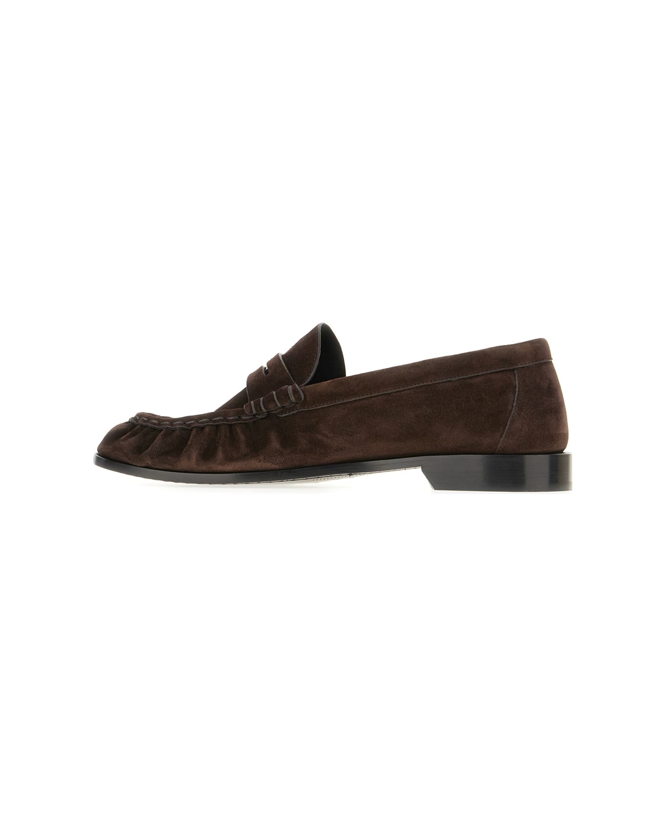 Saint Laurent Dark Brown Suede Loafers - Testa di moro