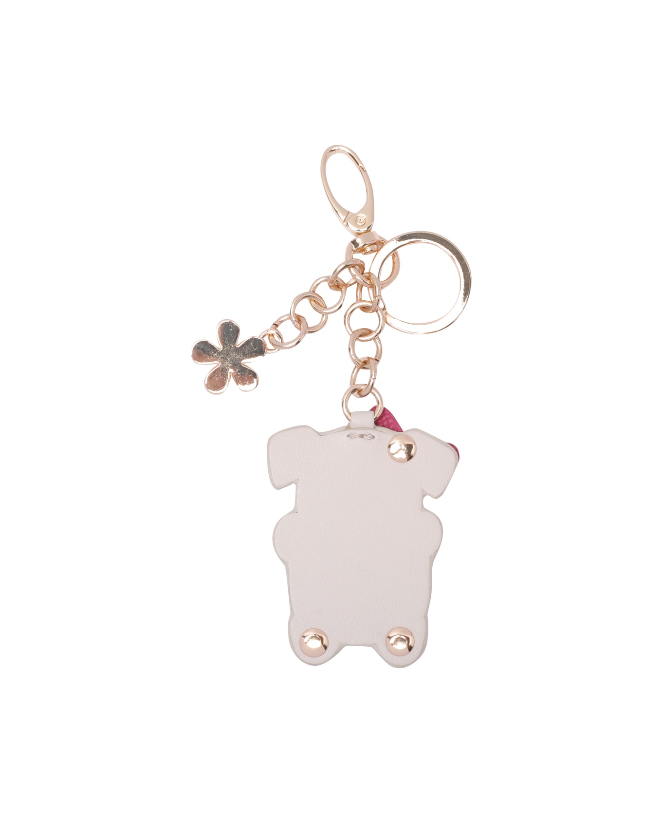 Liu-Jo Dog Keyring - White