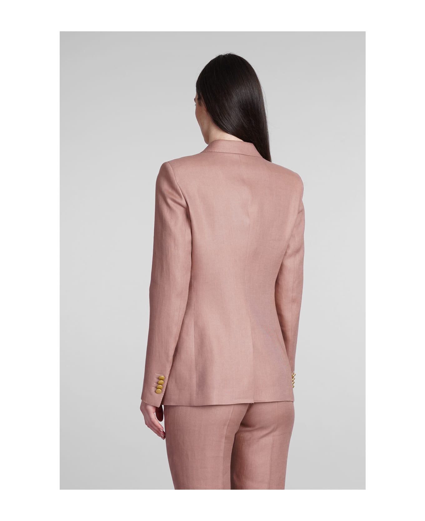 Tagliatore 0205 T-parigi In Rose-pink Linen - rose-pink スーツ