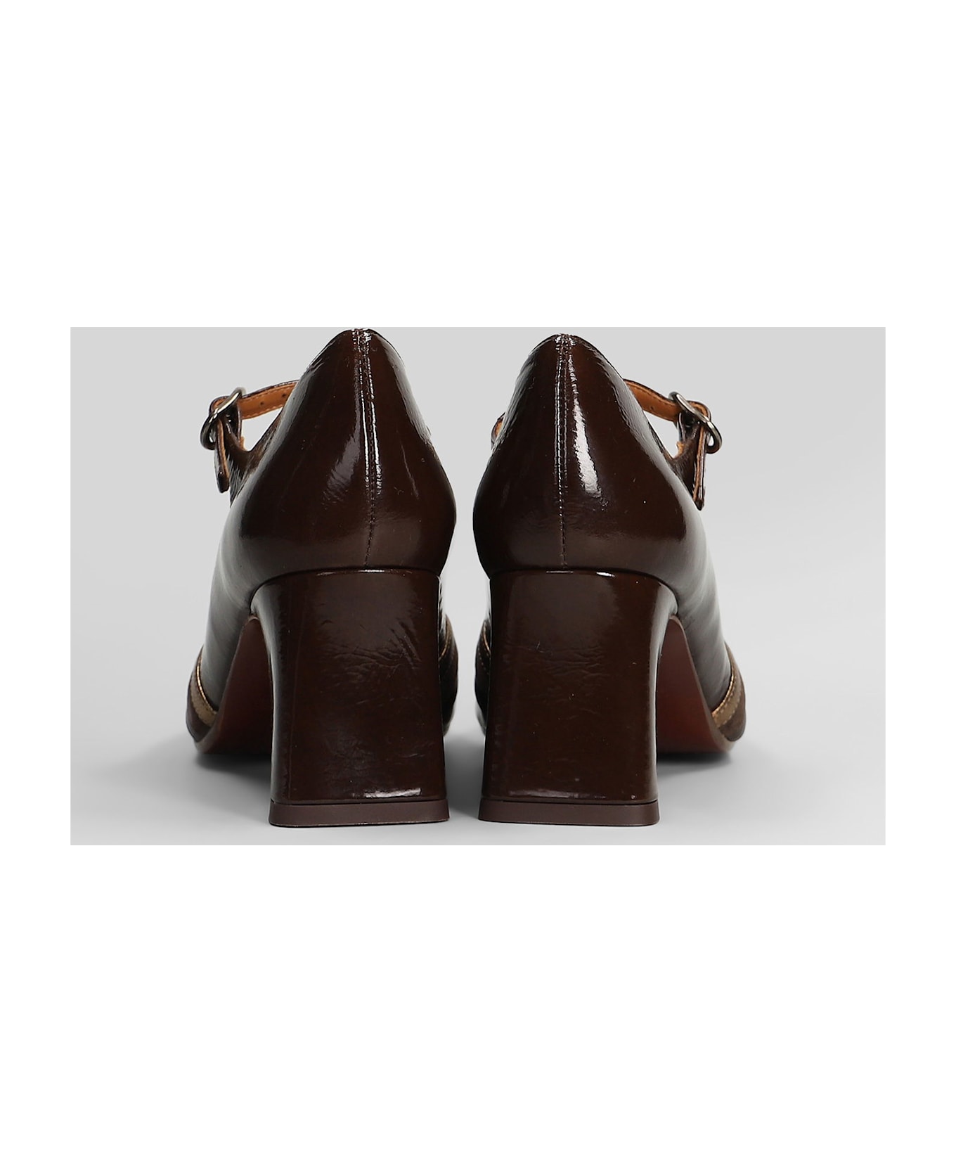 Chie Mihara Feva Pumps In Brown Leather - brown