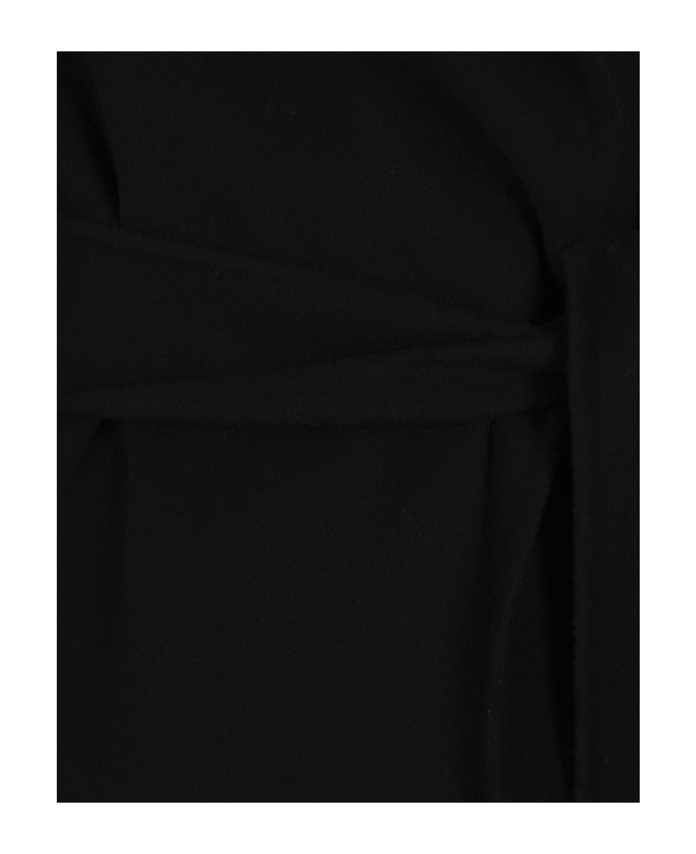 SportMax Black Polka Coat - Black