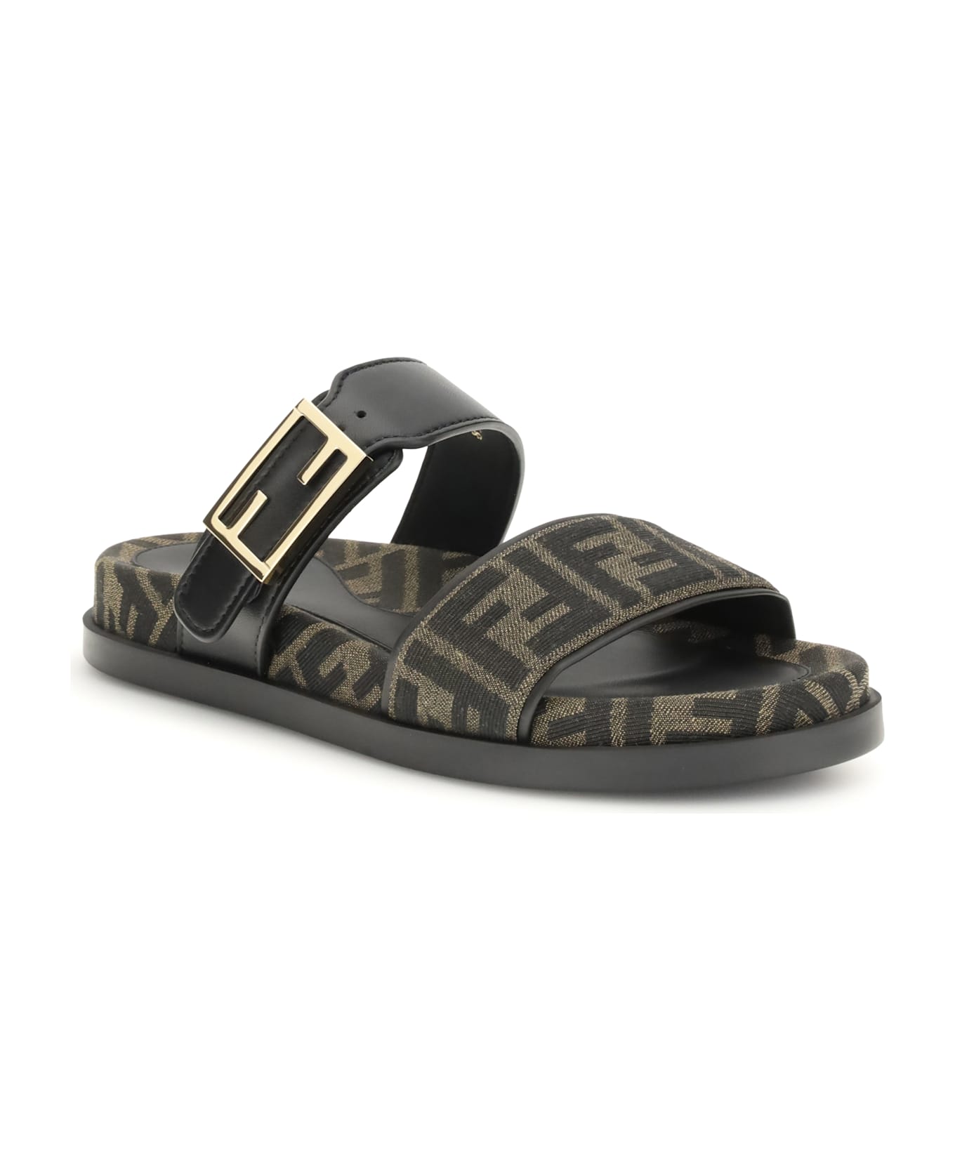 Fendi Ff Fabric Sandal