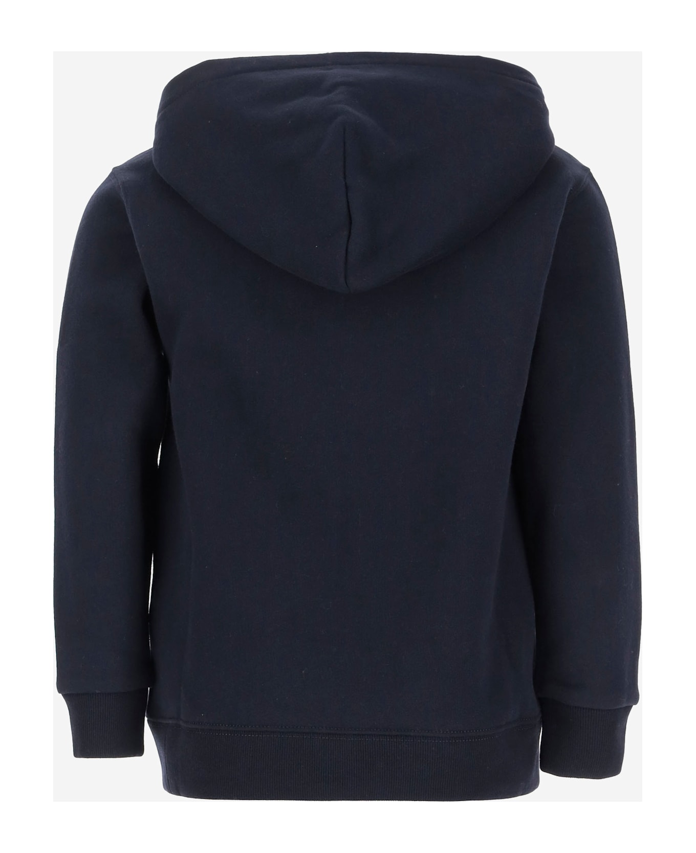 Ralph Lauren Cotton Blend Hoodie With Polo Bear Pattern - Navy