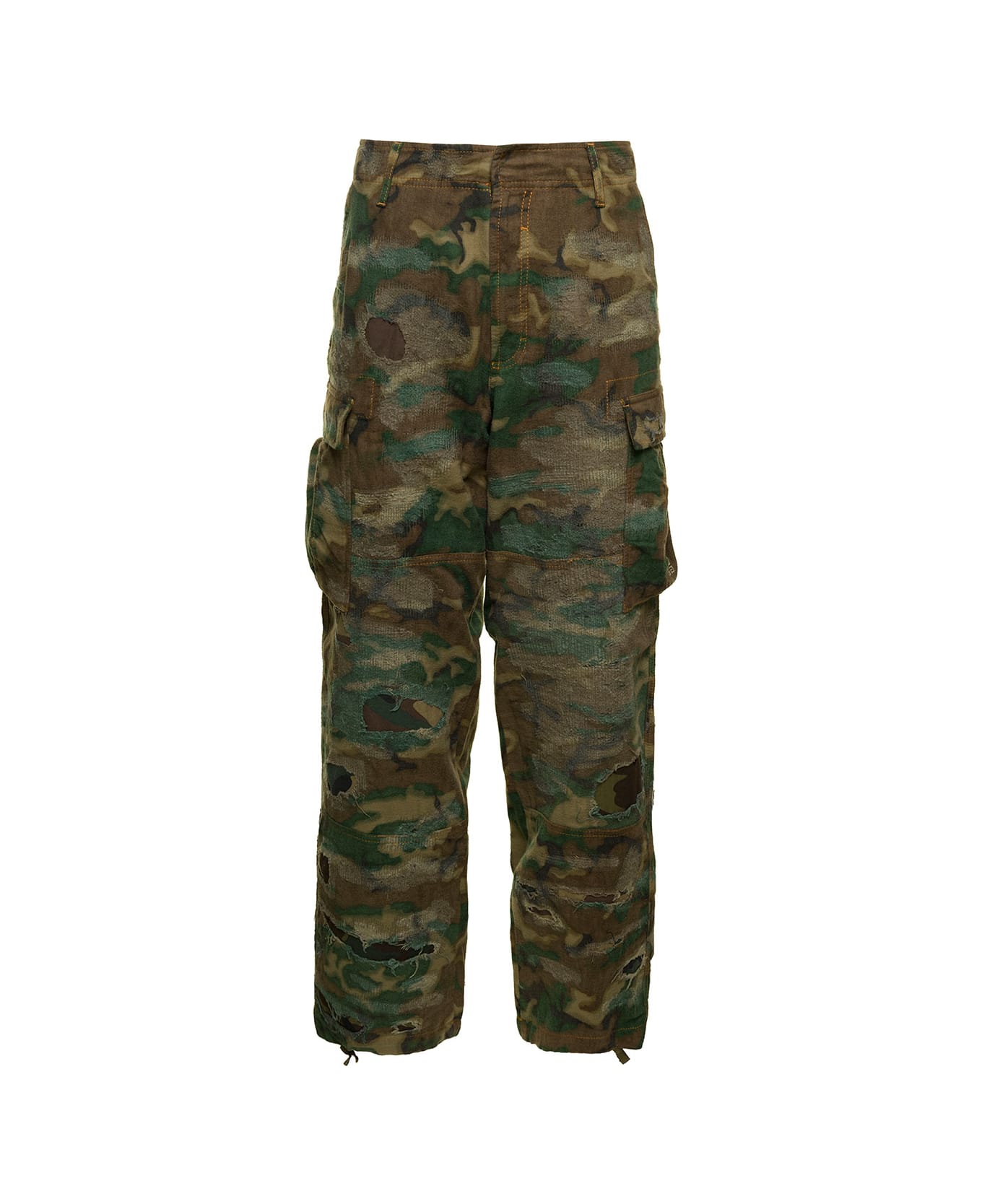 Givenchy Cargo Camouflage Washed Look - BROWNKHAKI