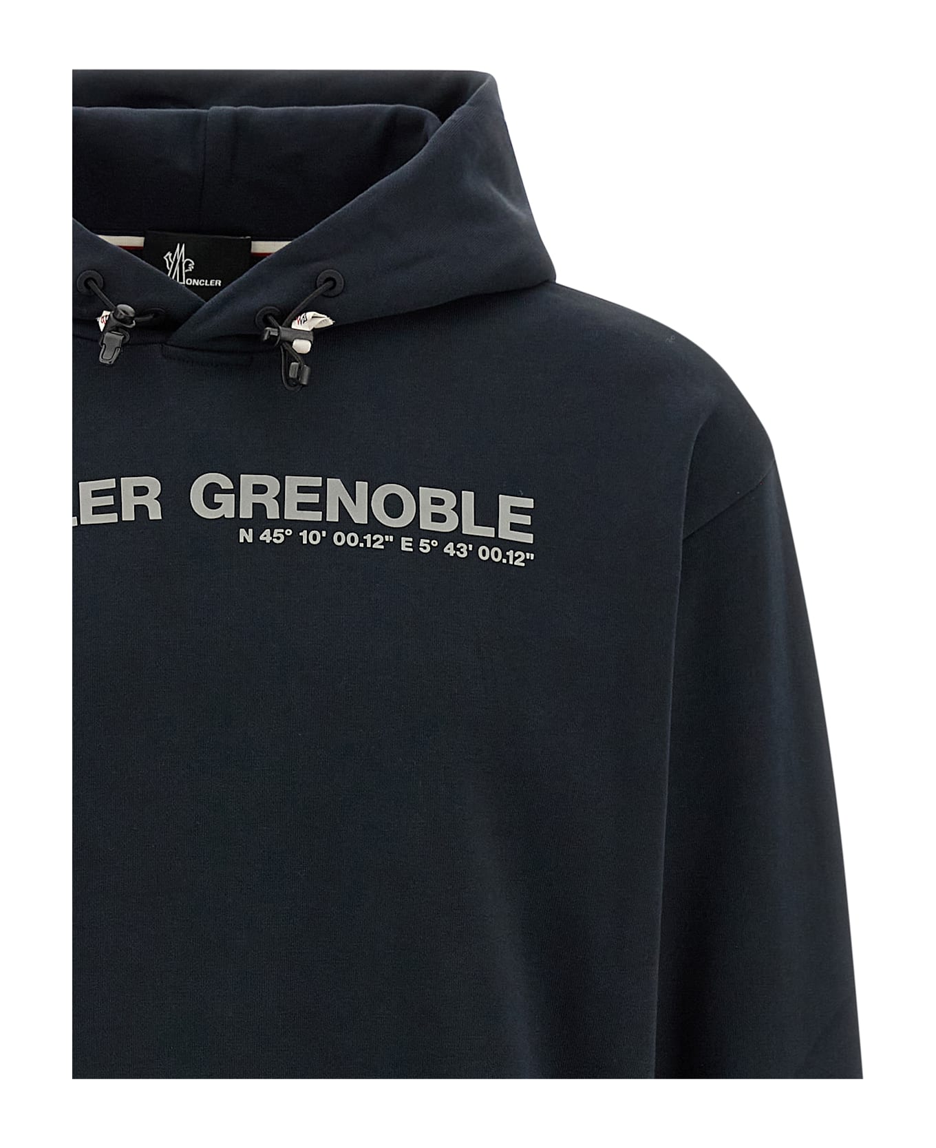 Moncler Grenoble Logo Hoodie - Blue