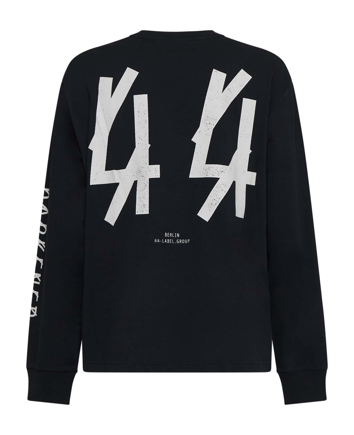 44 Label Group Sweater - Black+44 darkened dirty white