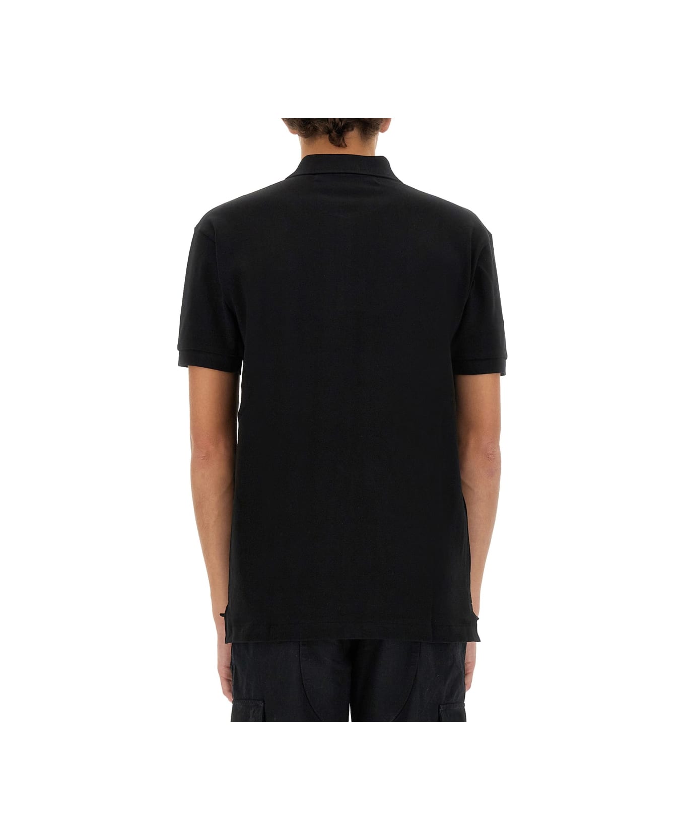 Comme des Garçons Play Polo With Logo Embroidery - BLACK