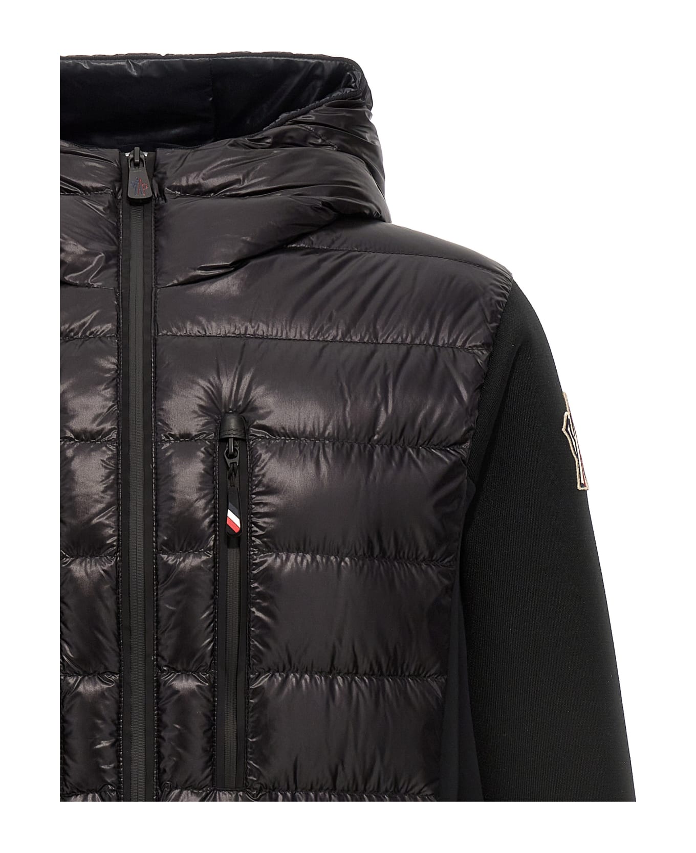 Moncler Grenoble Nylon Hooded Cardigan