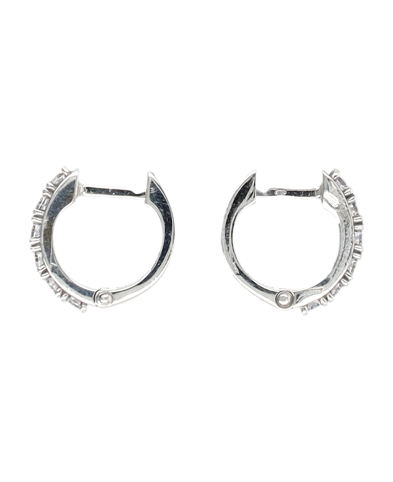 Emanuele Bicocchi Crystal Hoop Earrings - CLEAR