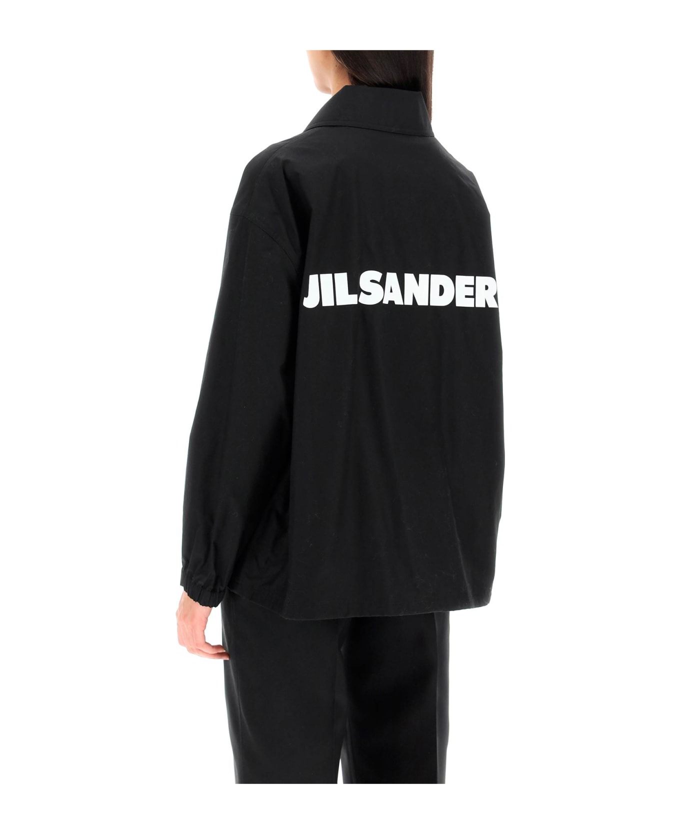 Jil Sander Anti-drop Cotton Jacket - Black