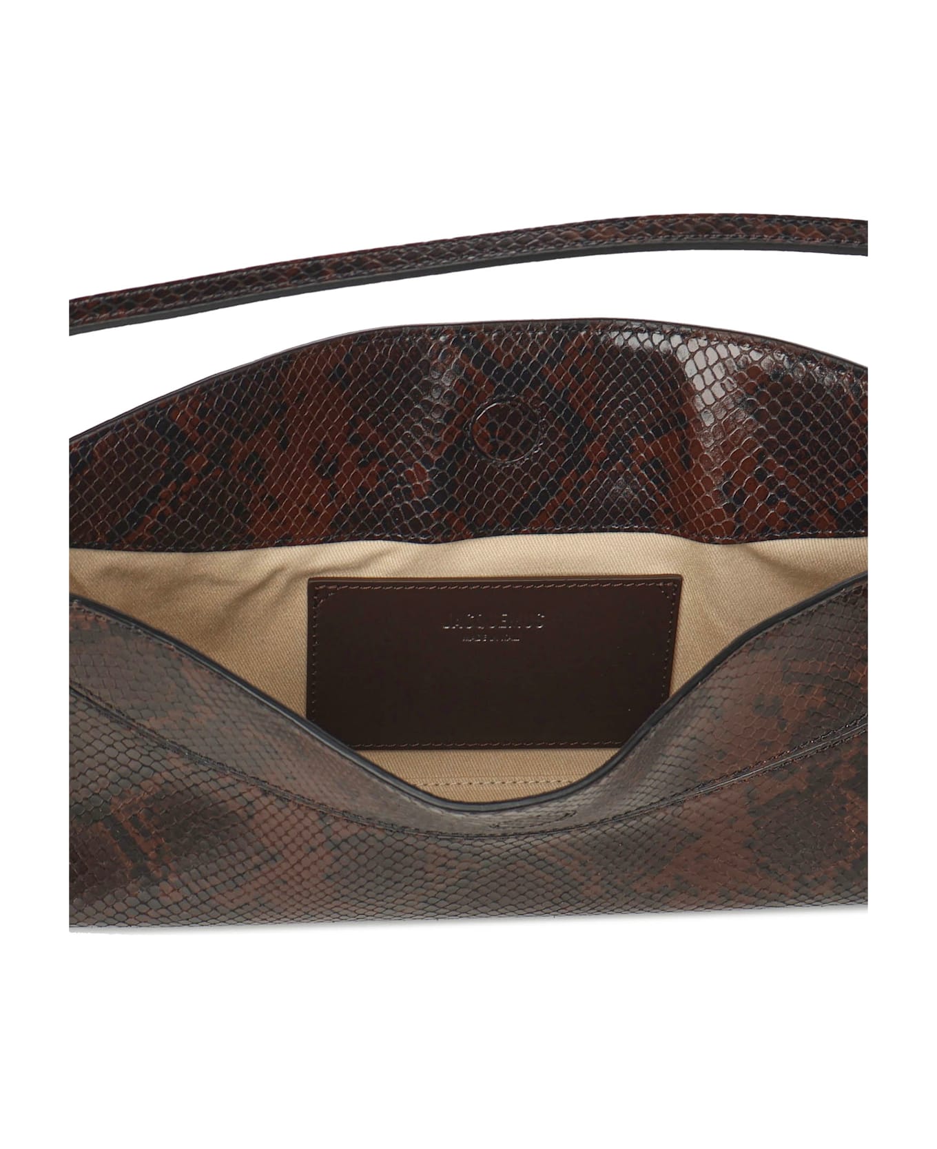 Jacquemus 
la Pochette Ovalo
 Shoulder Bag - DARK BROWN