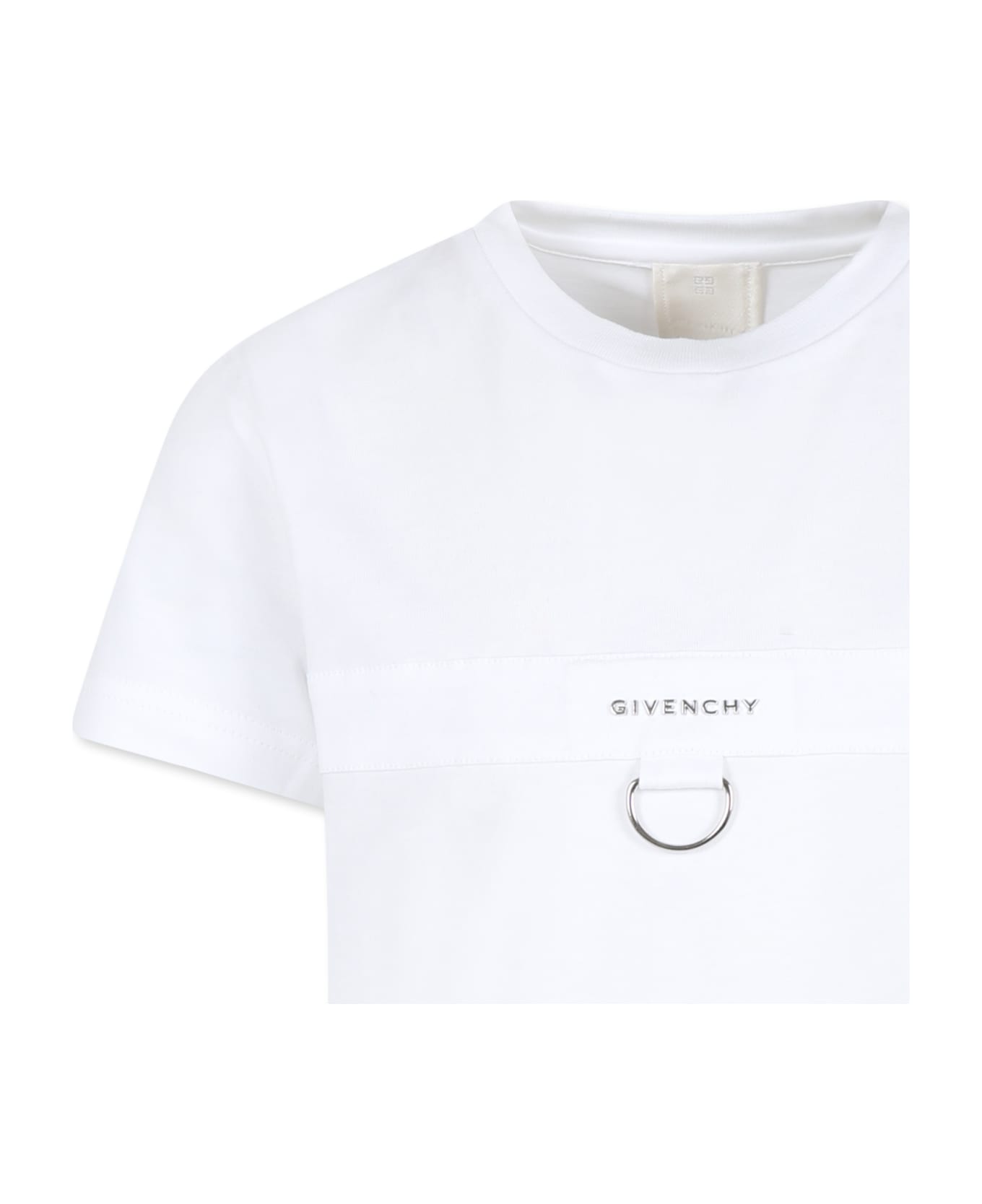 Givenchy White T-shirt For Boy With Logo - Bianco