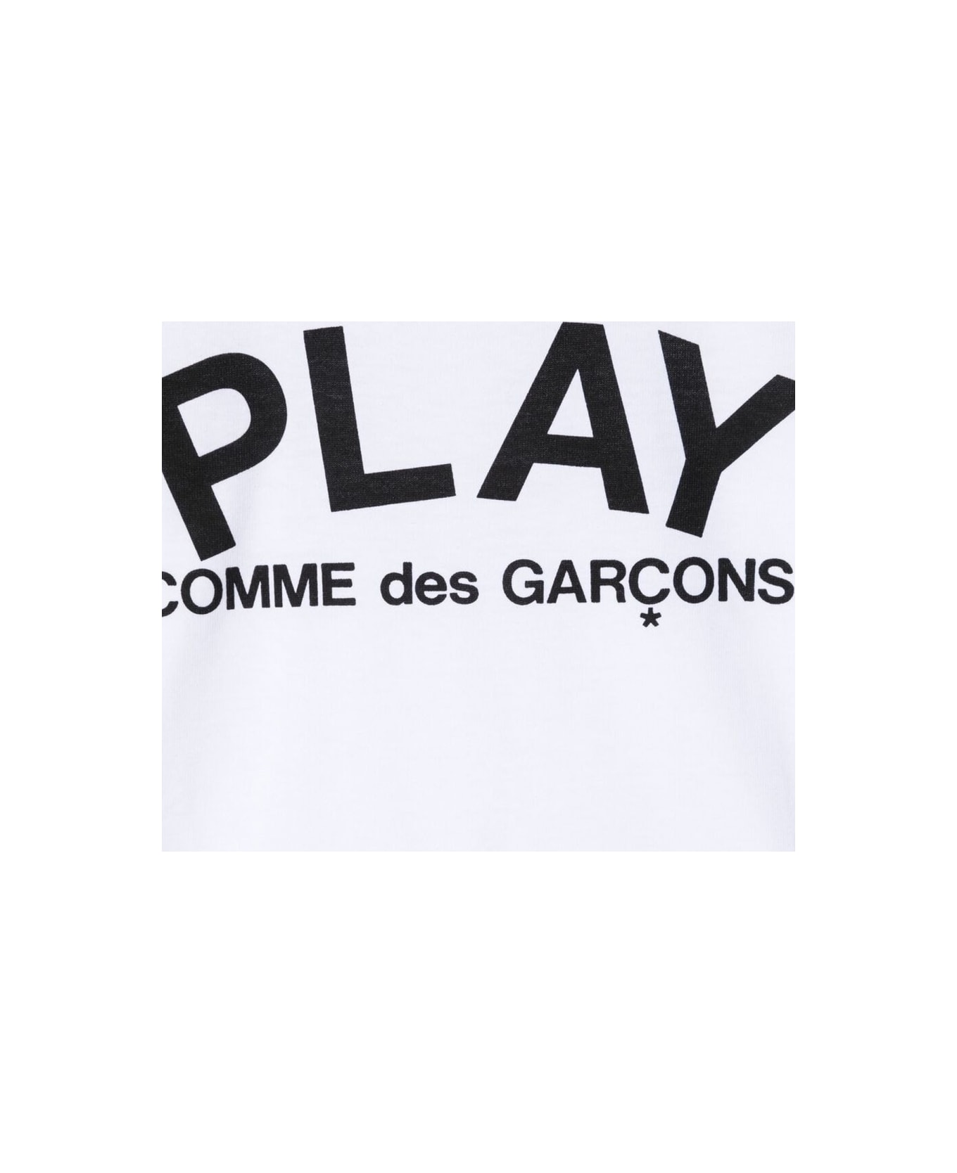 Comme des Garçons Play T-shirt M/c Logo - WHITE