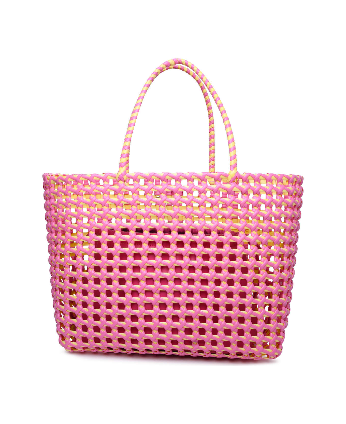MSGM Large Bag In Two-tone Polyethylene Blend - Pink トートバッグ