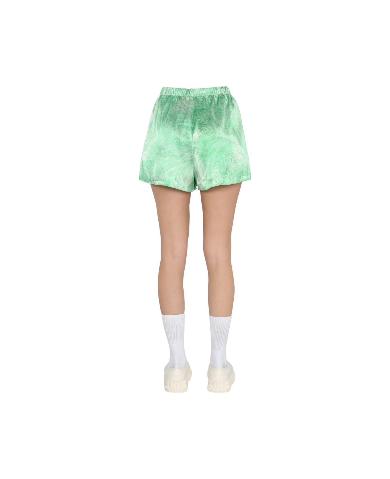Opening Ceremony Marble Effect Shorts - GREEN
