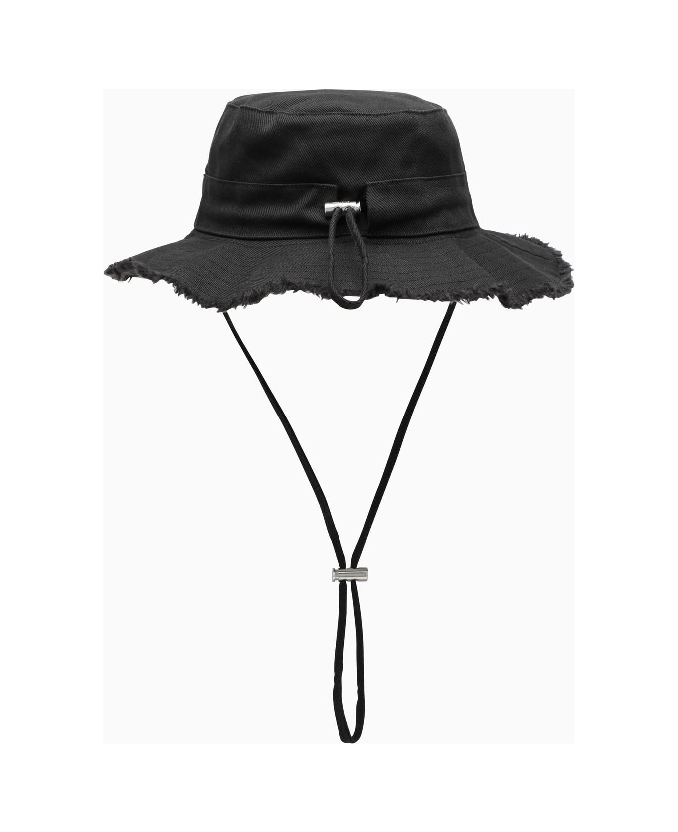 Jacquemus Le Bob Artichaut Black Cotton Hat - 990 black