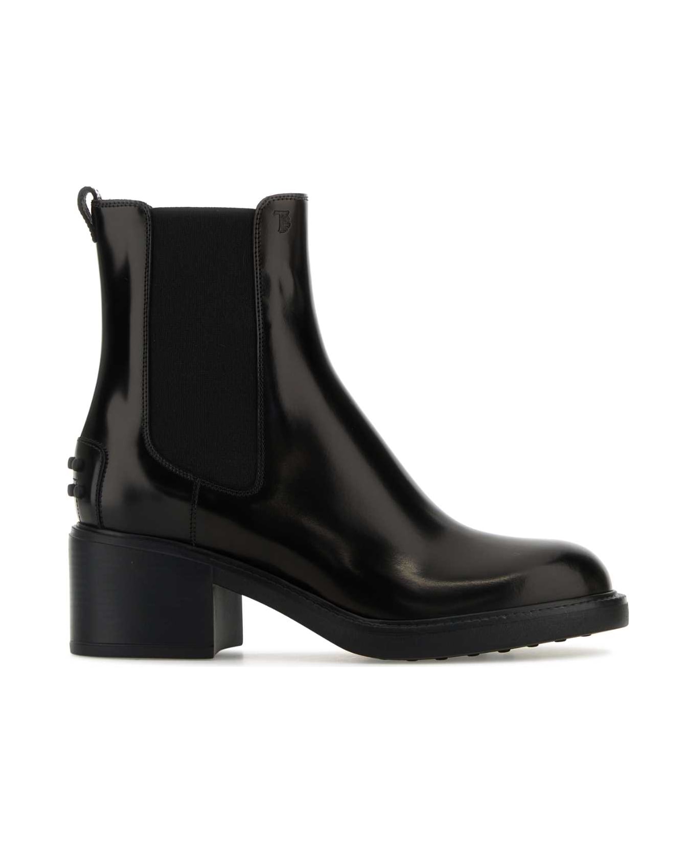 Tod's Black Leather Ankle Boots - NERO ブーツ