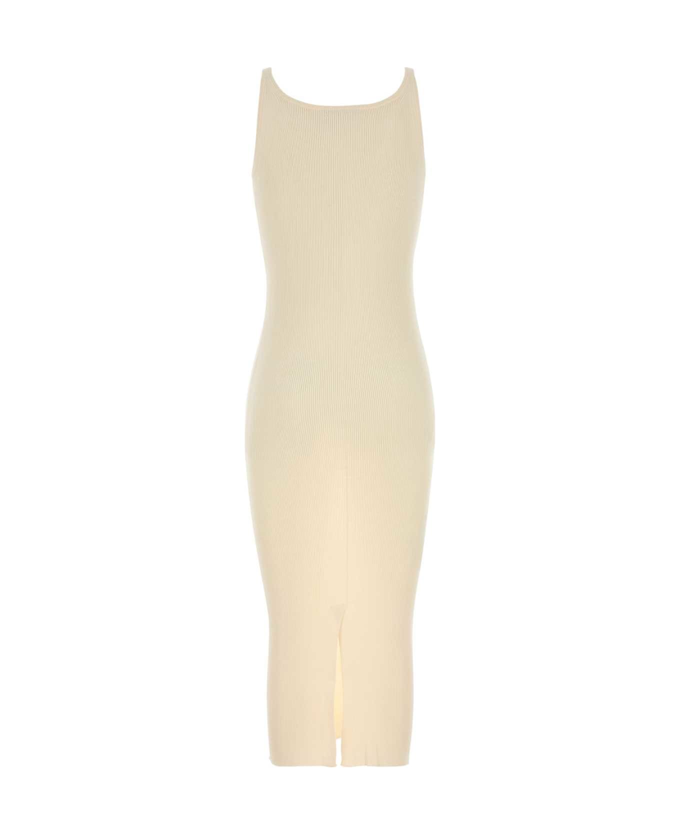 Prada Cream Silk Dress - AVORIO