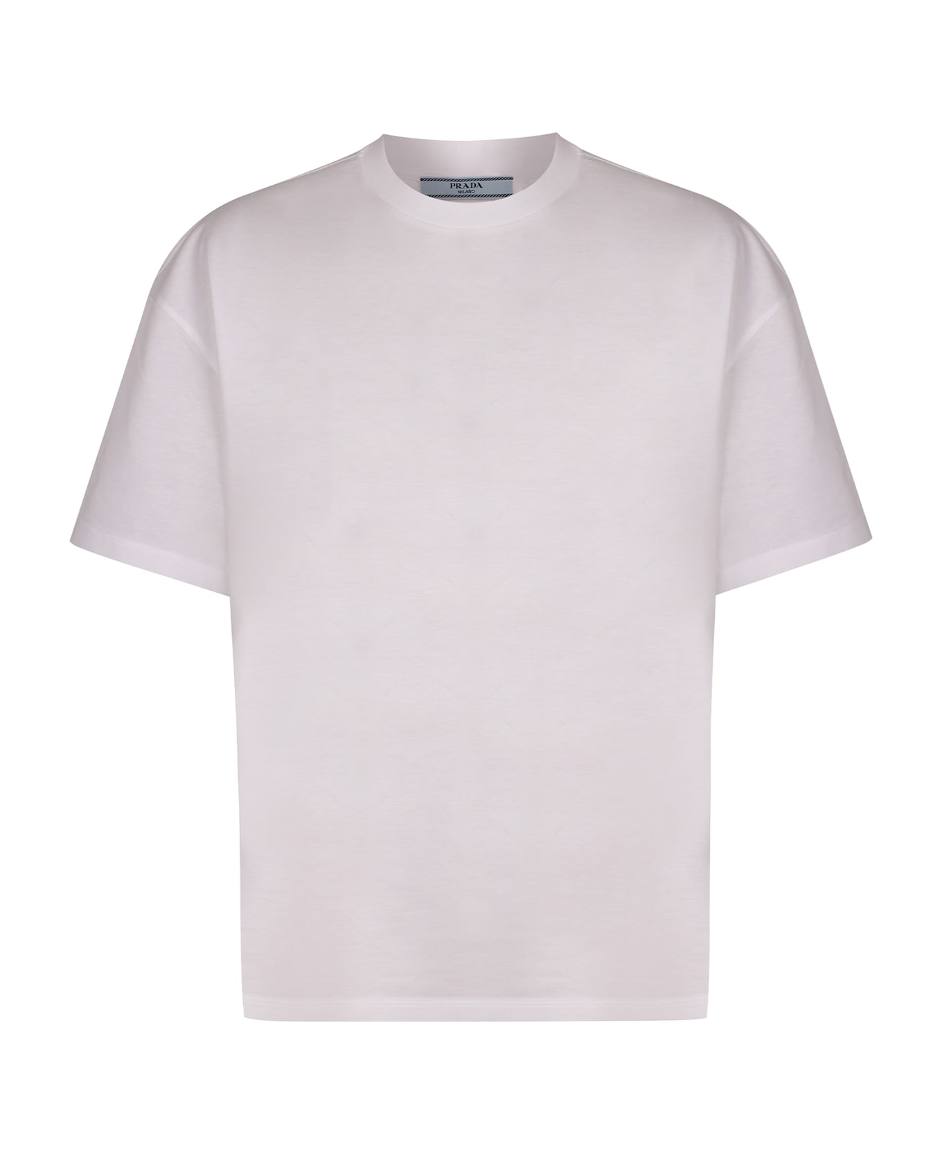 Prada Cotton Crew-neck T-shirt - White