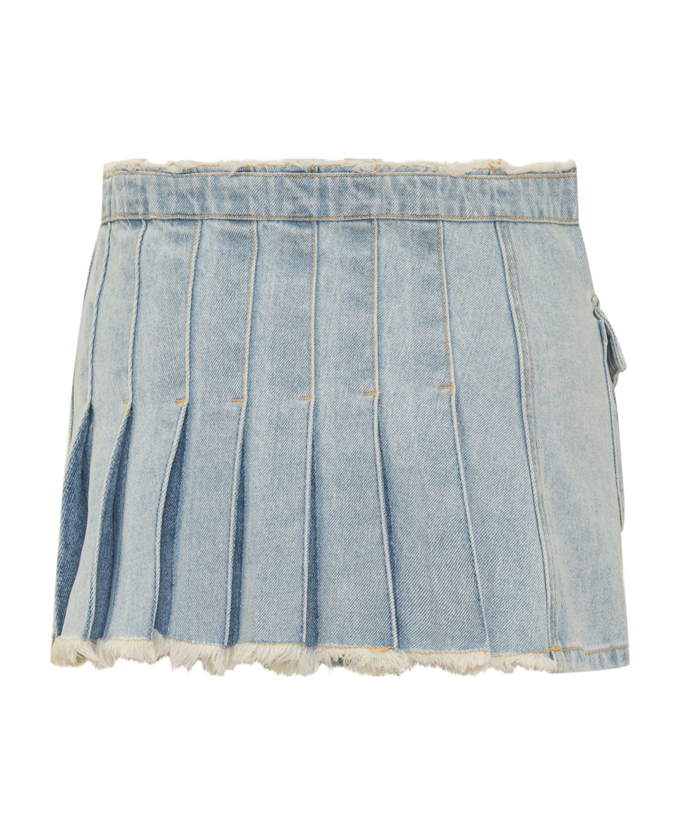 Andersson Bell Apron Mini Skirt - WASHED BLUE