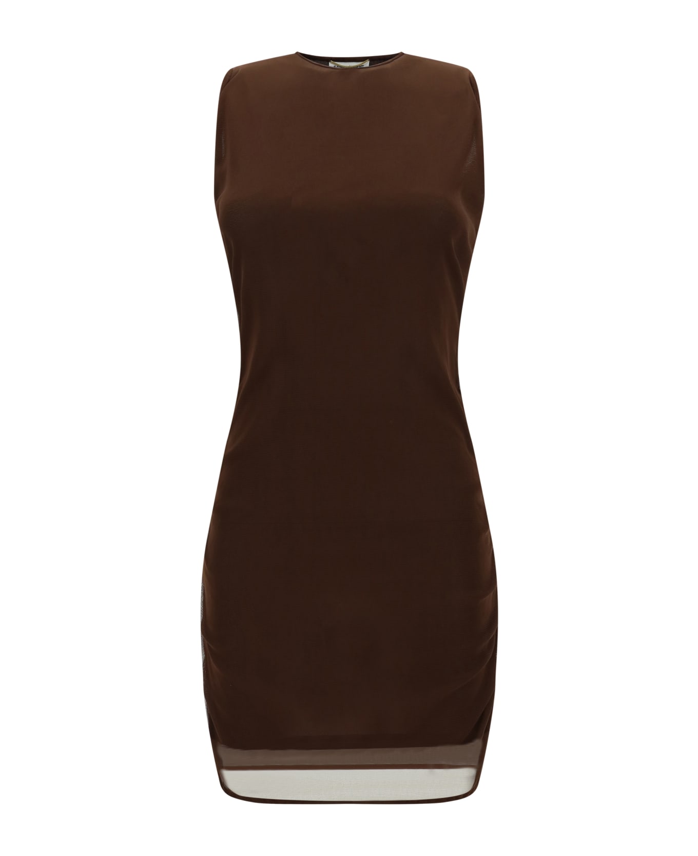 Saint Laurent Mini Dress - Marron