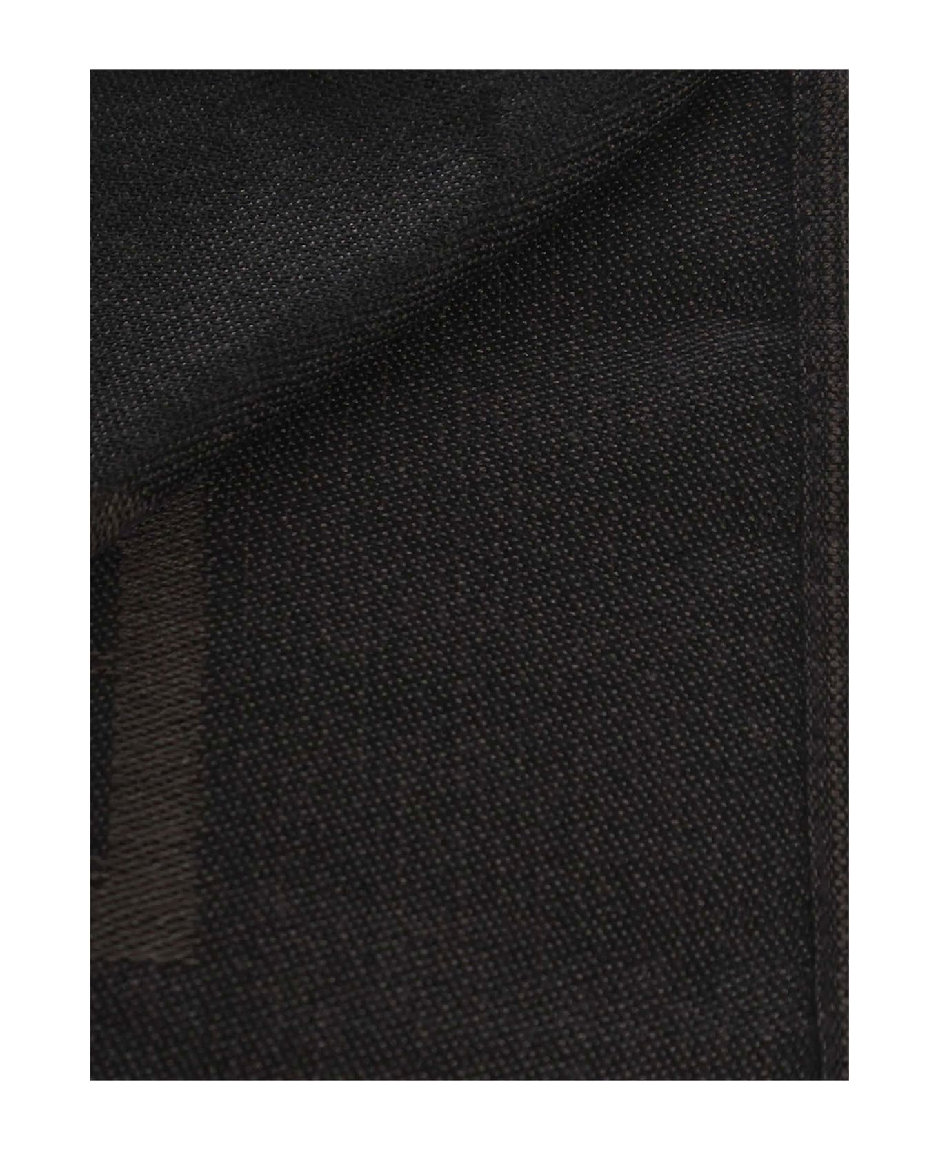 V73 Mirah Scarf With Logo - Black