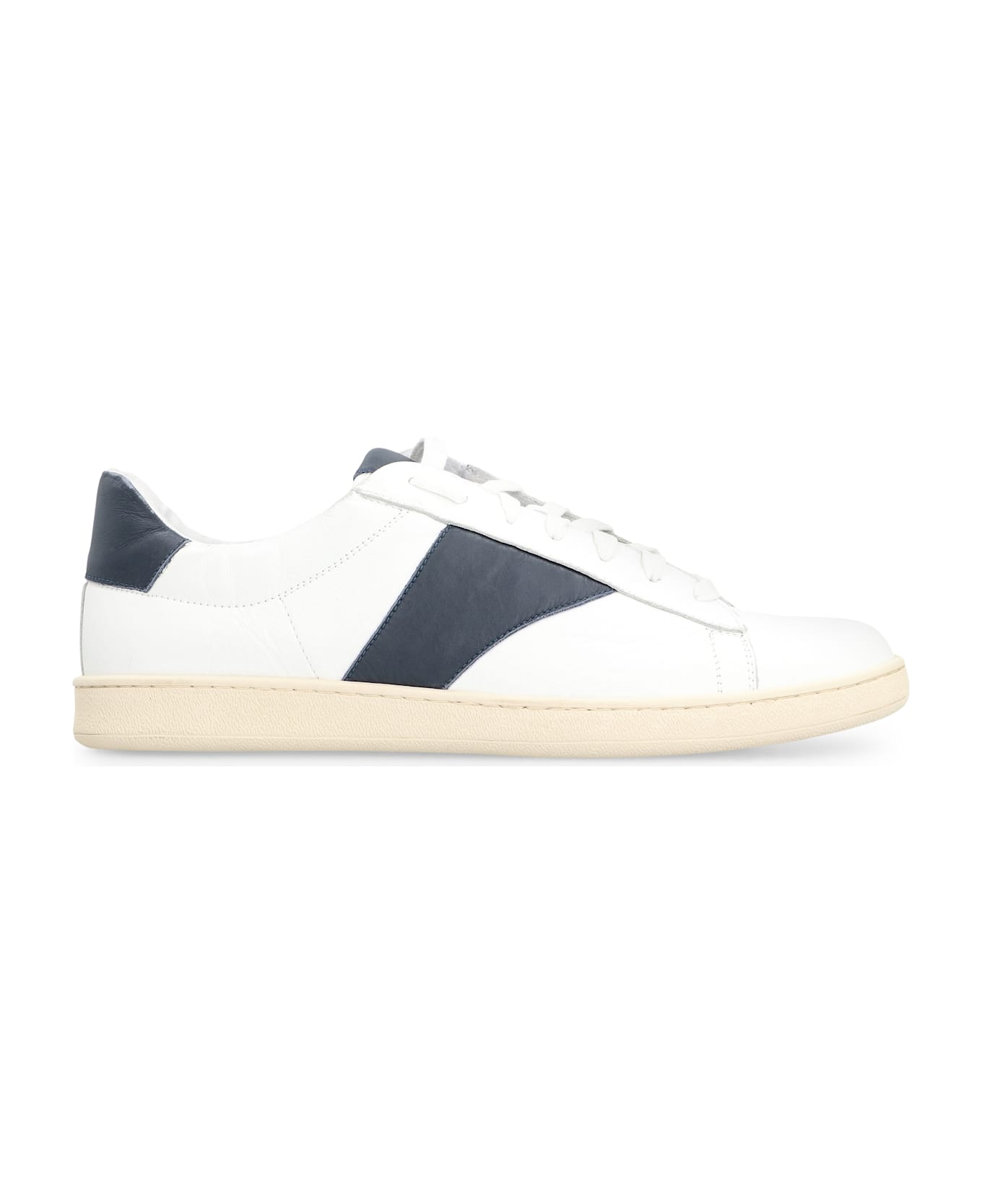 Rhude Court Leather Low-top Sneakers - White