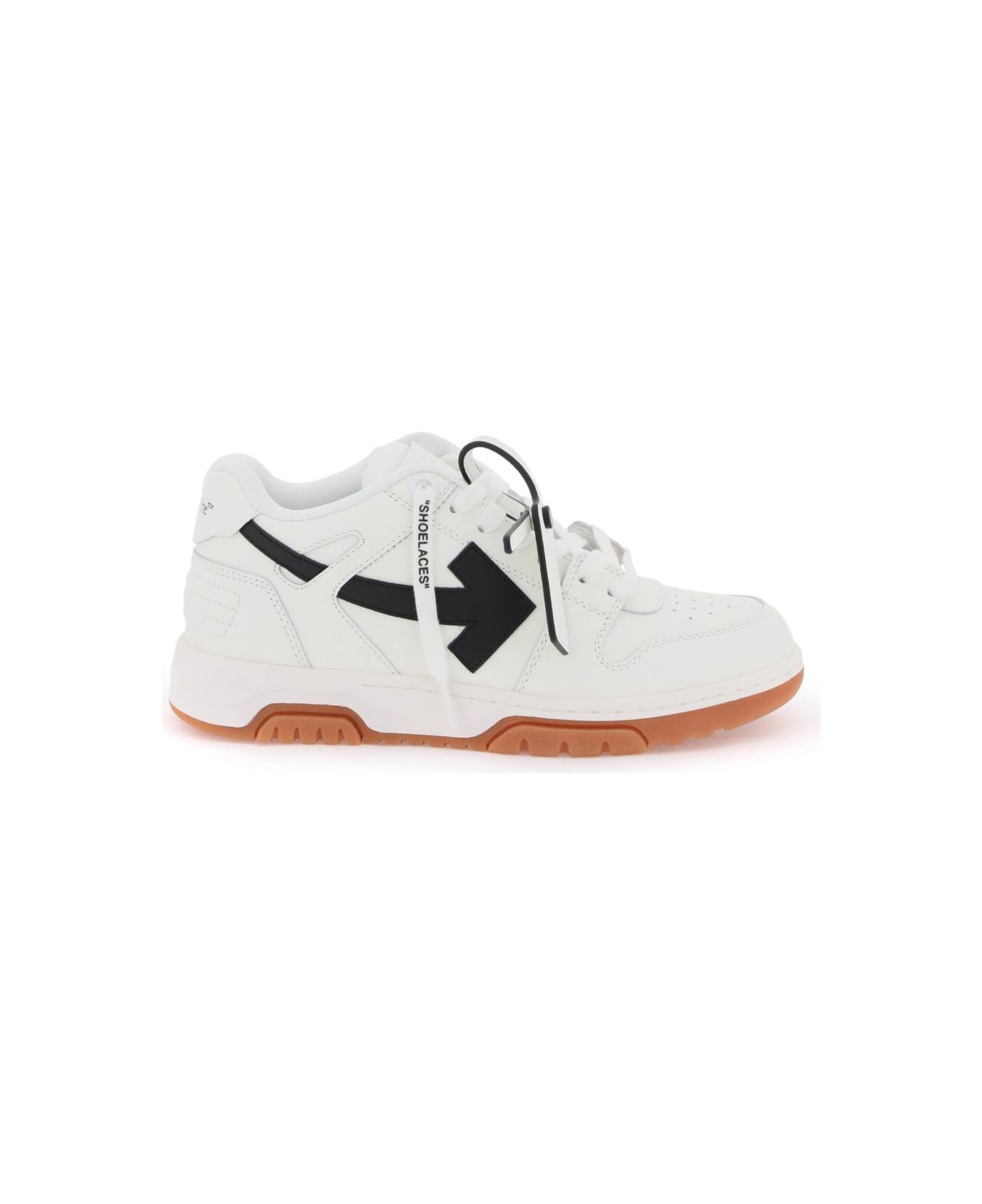 Off-White Out Of Office Calf Leather Sneakers - WHITE BLACK (Beige) スニーカー